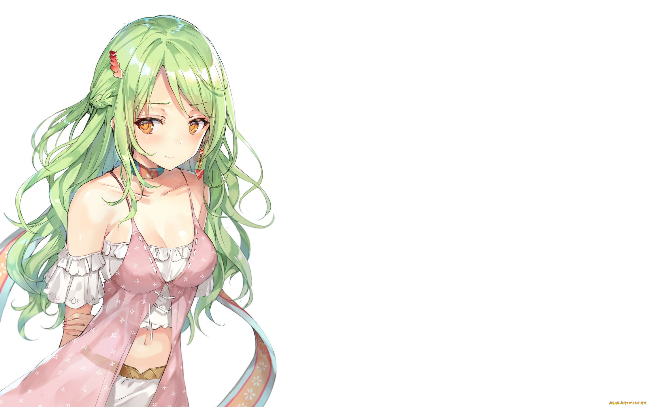 аниме, unknown, , другое, green, hair