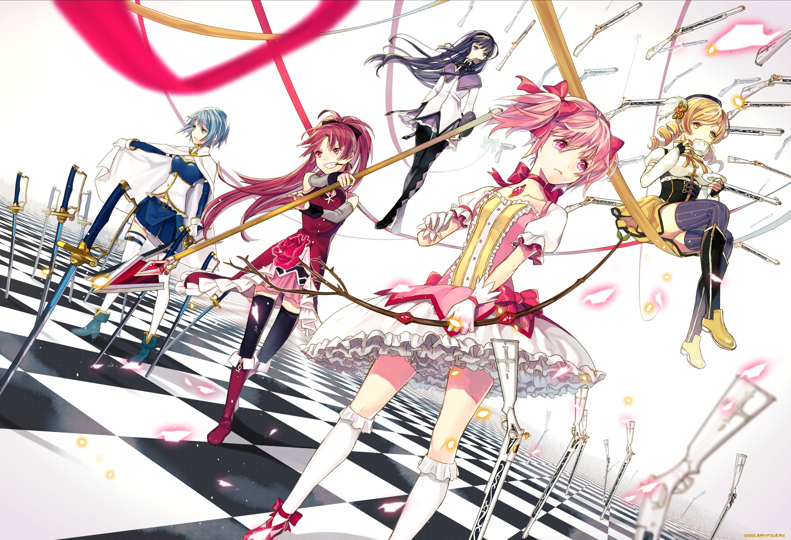 аниме, mahou, shoujo, madoka, magika, mahou, shoujo, madoka, magica