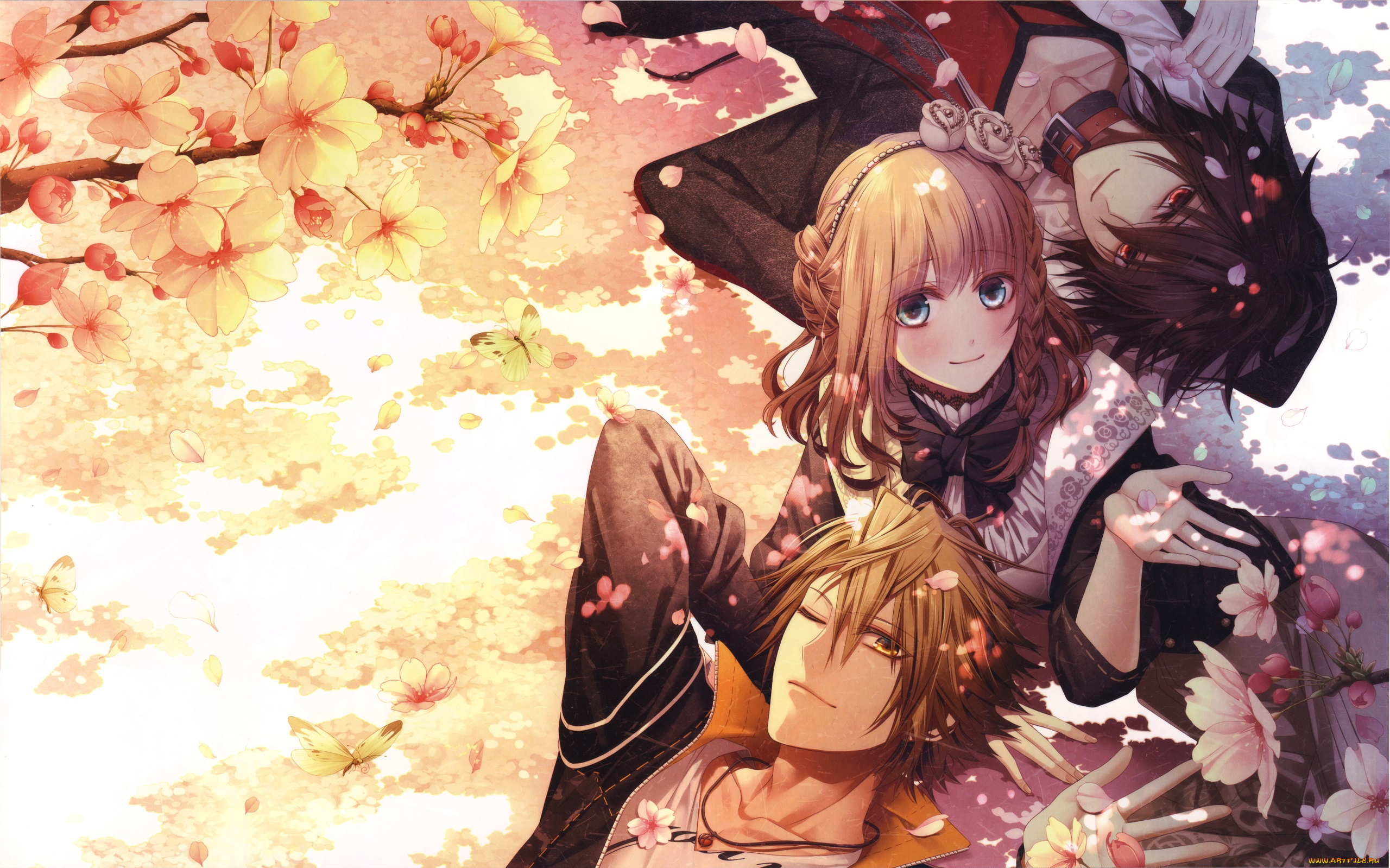 аниме, amnesia, двое