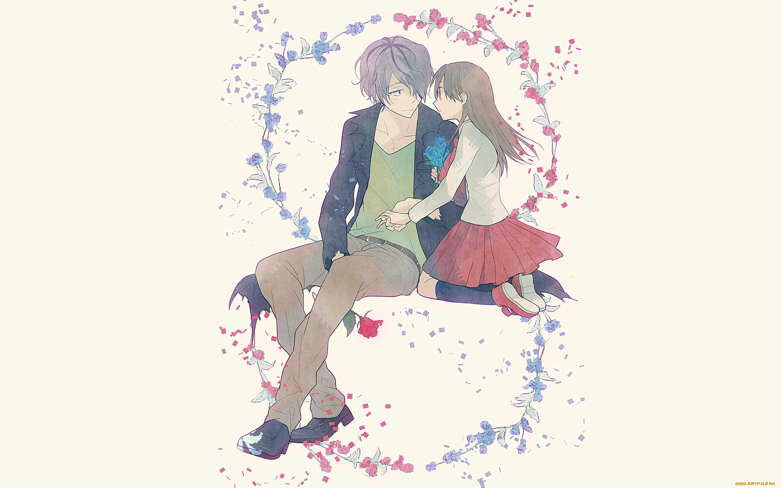 аниме, ib, иб, двое