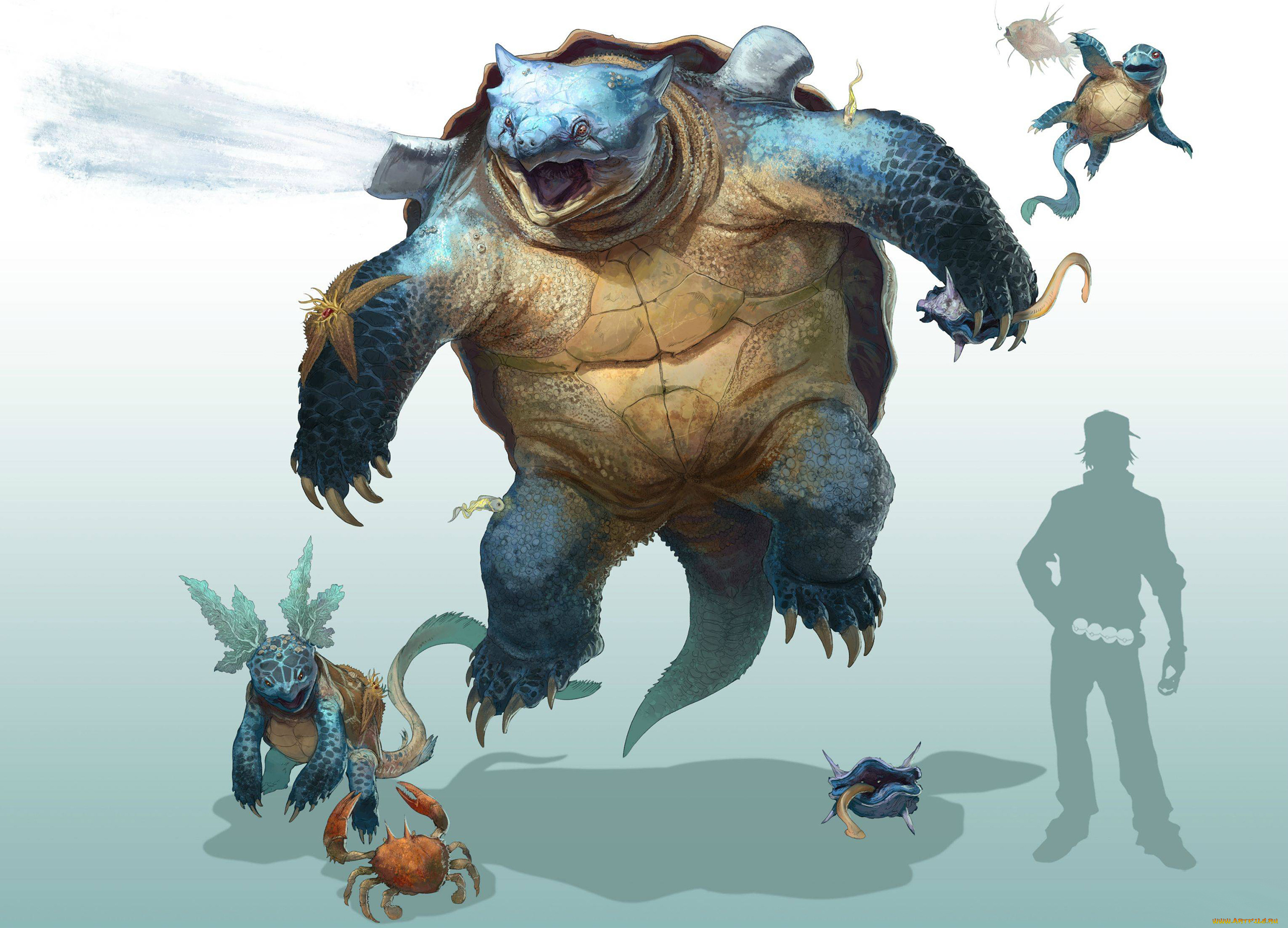 аниме, pokemon, монстр, чудище, существо, чудовище