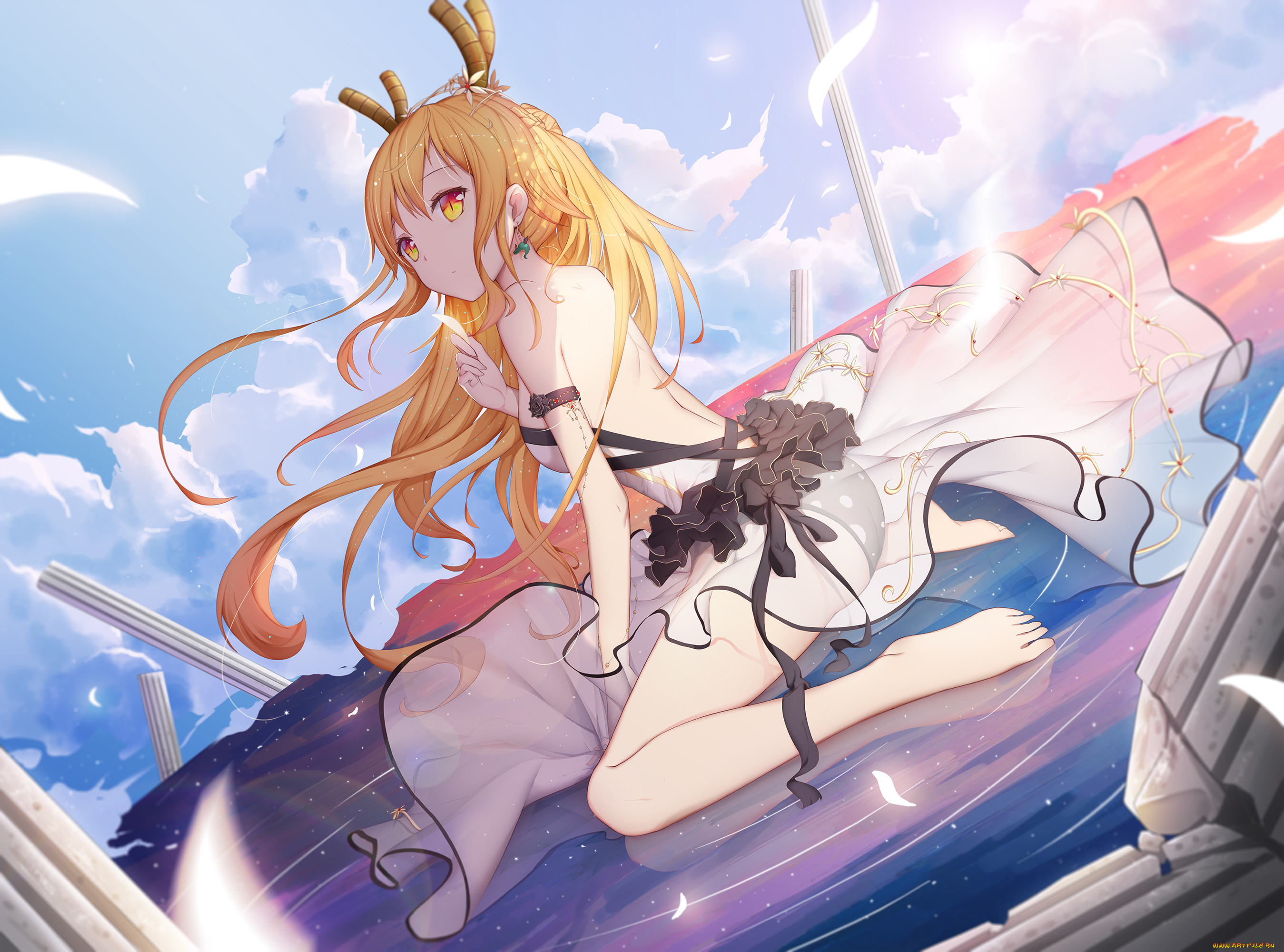 аниме, kobayashi-san, chi, no, maid, dragon, kobayashi-san, chi, no, maid, dragon, tooru