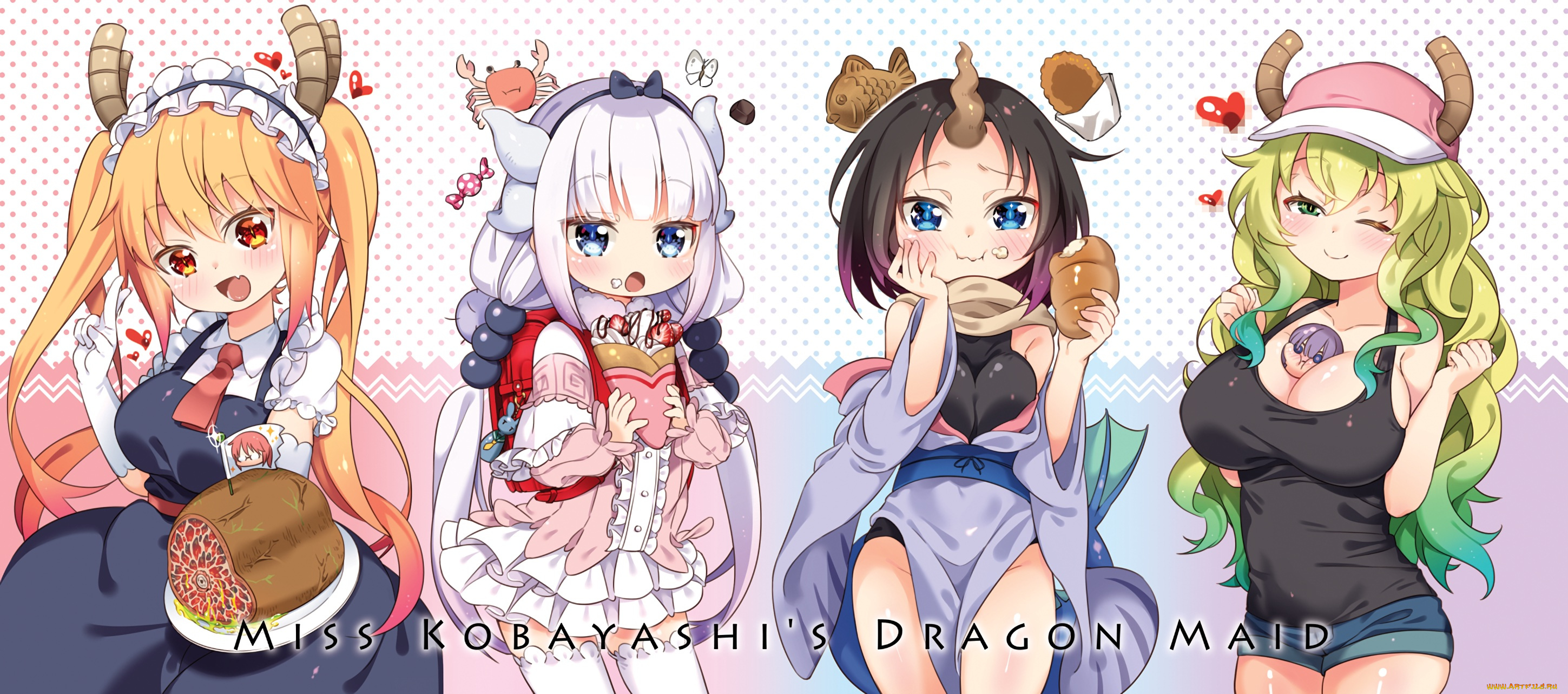 аниме, kobayashi-san, chi, no, maid, dragon, kobayashi-san, chi, no, maid, dragon