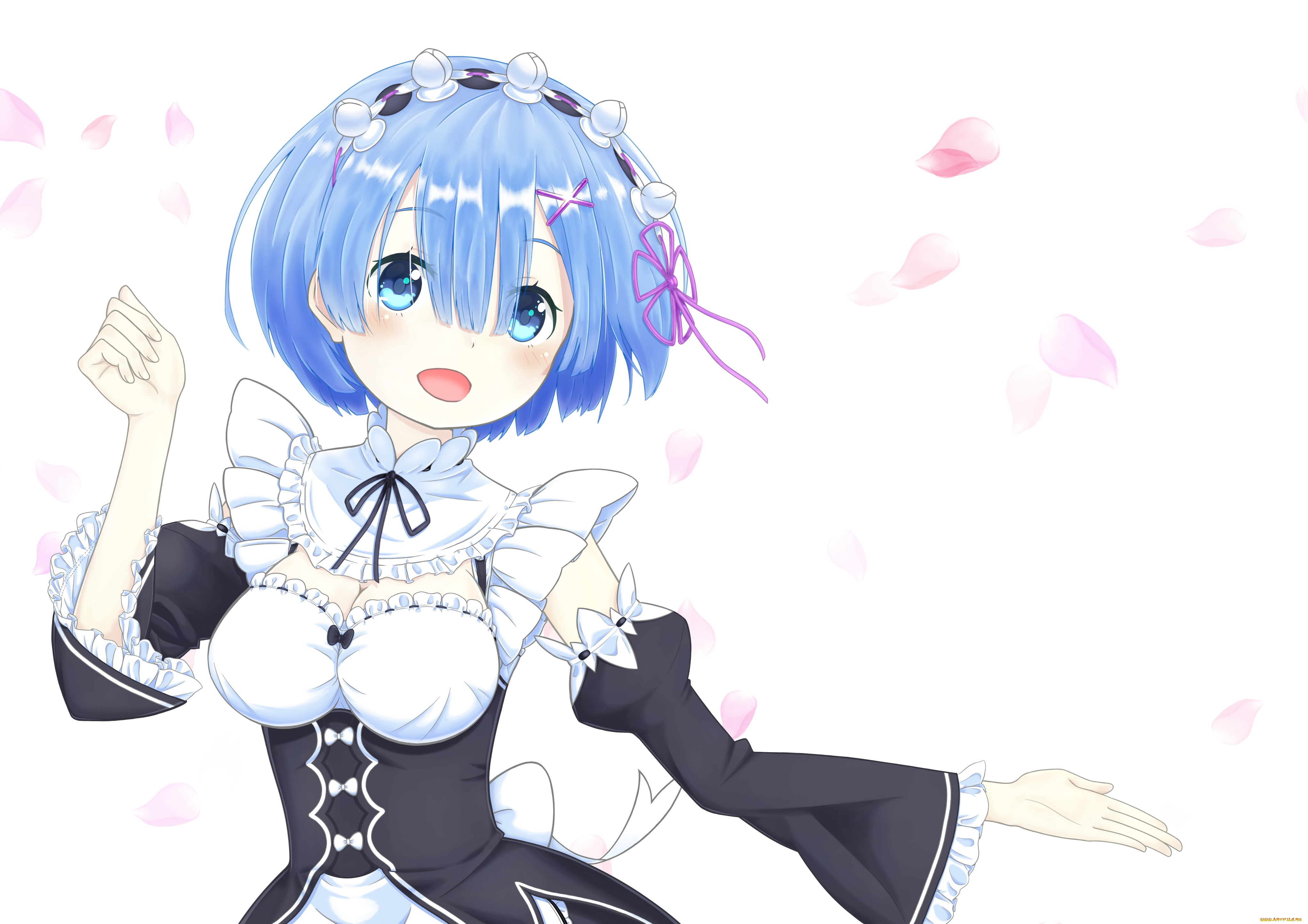 аниме, re, , zero, kara, hajimeru, isekai, seikatsu, взгляд, фон, девушка