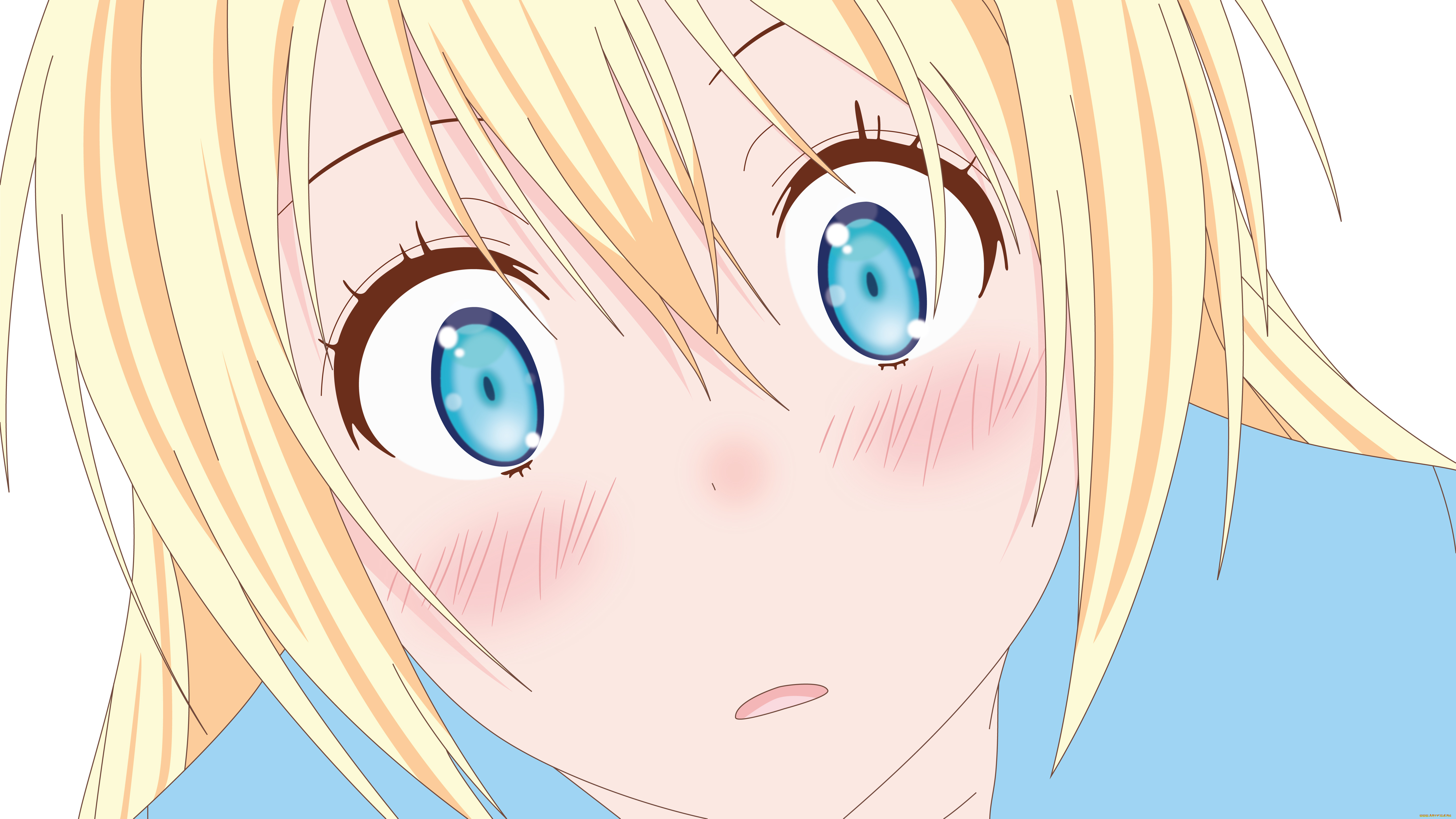 аниме, nisekoi, фон, взгляд, девушка