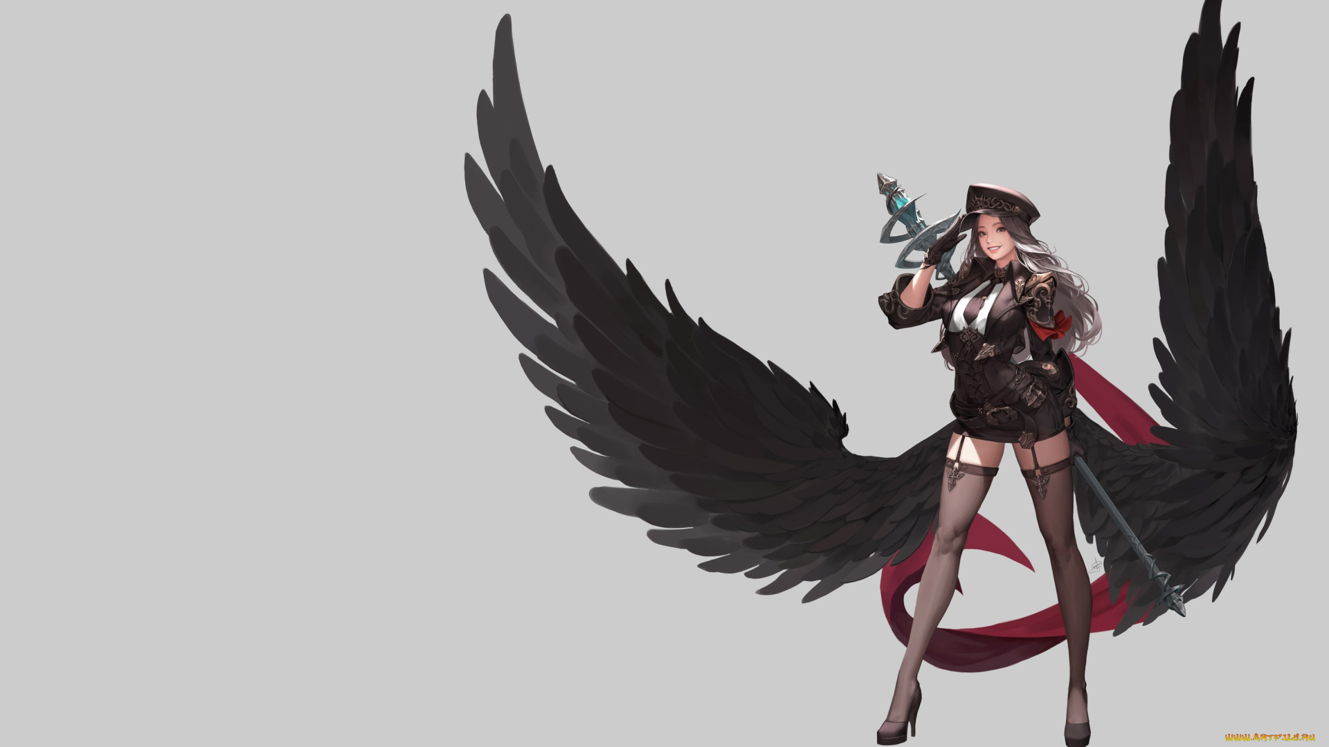 фэнтези, ангелы, illustrator, арт, daeho, cha, goddess