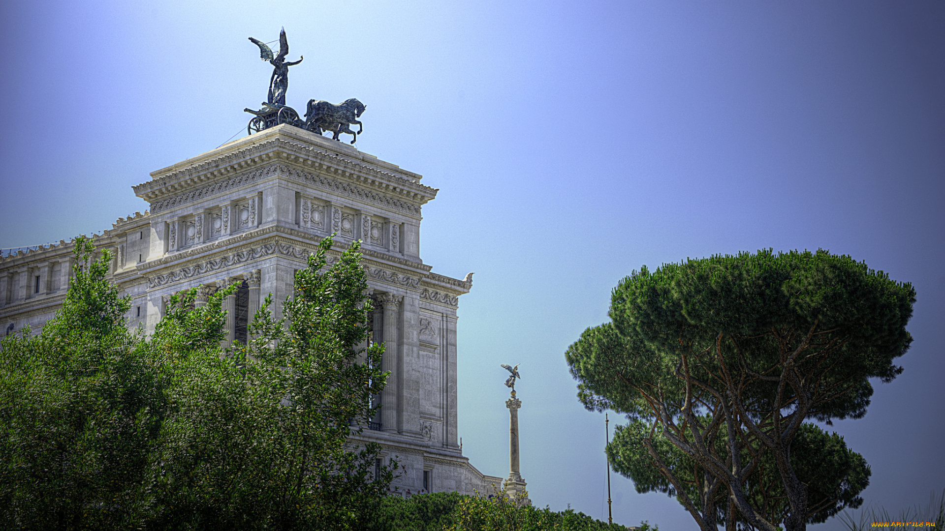 monumento, nazionale, a, vittorio, emanuele, ii, города, рим, , ватикан, , италия, простор