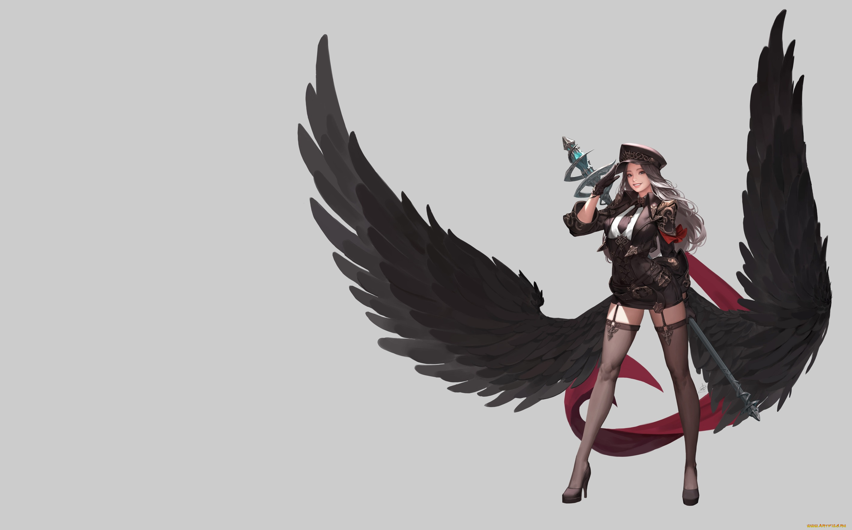 фэнтези, ангелы, illustrator, арт, daeho, cha, goddess