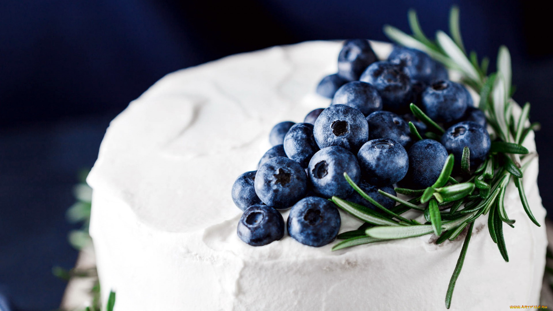 еда, торты, торт, черника