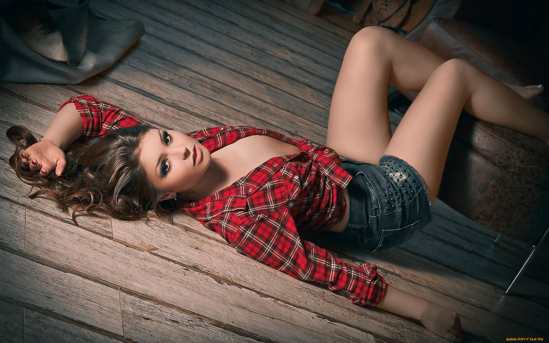 девушки, -, брюнетки, , шатенки, шатенка, рубашка, шорты, пол