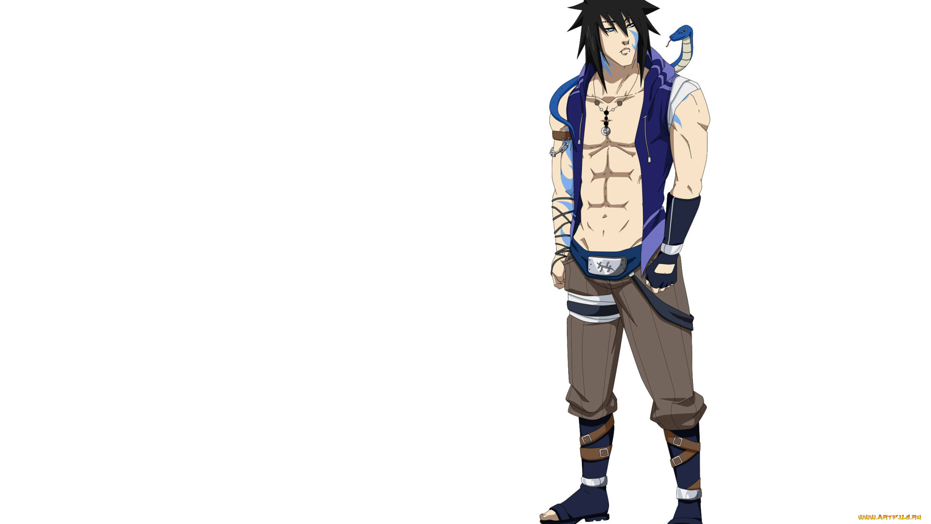 аниме, naruto, hiroshi, змея, нукенин