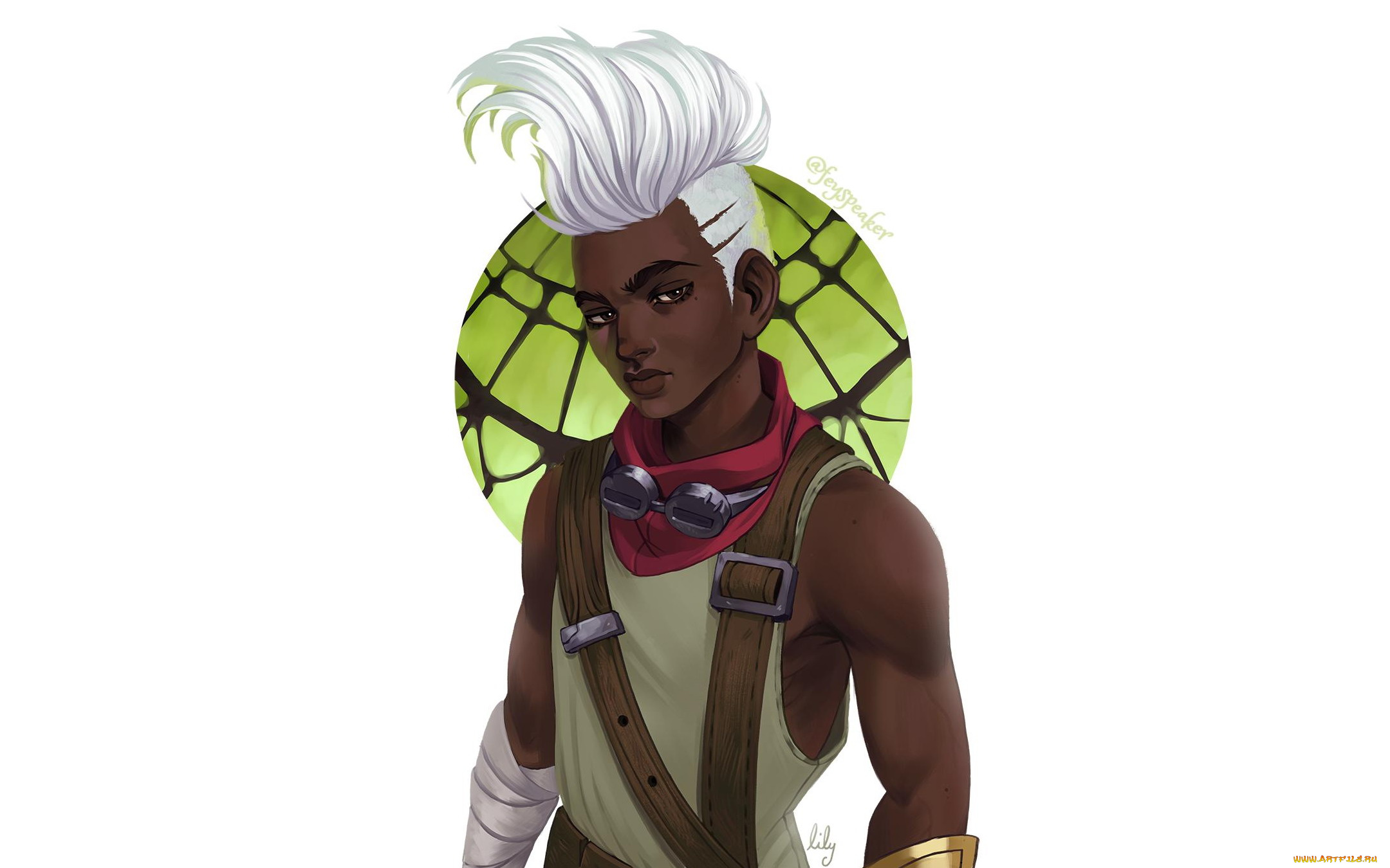 видео, игры, league, of, legends, парень, очки, ремни, ekko