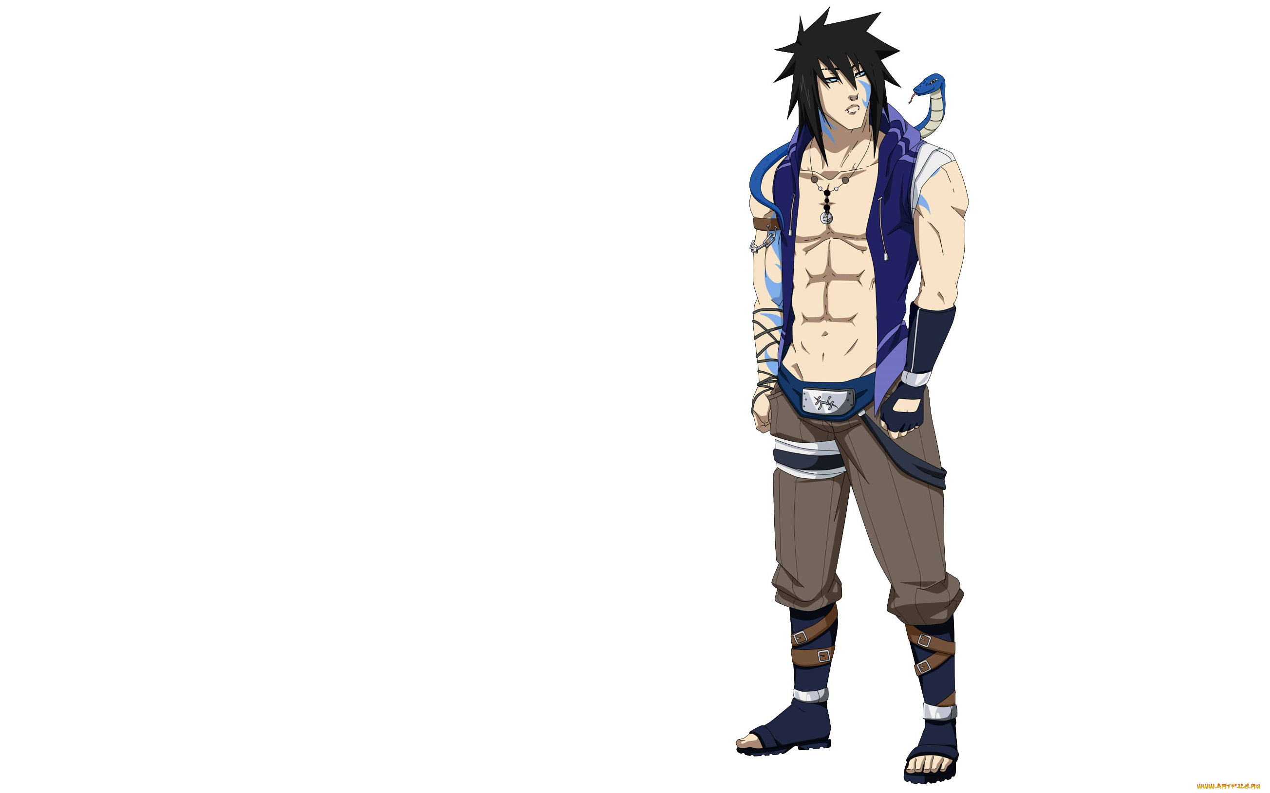 аниме, naruto, hiroshi, змея, нукенин