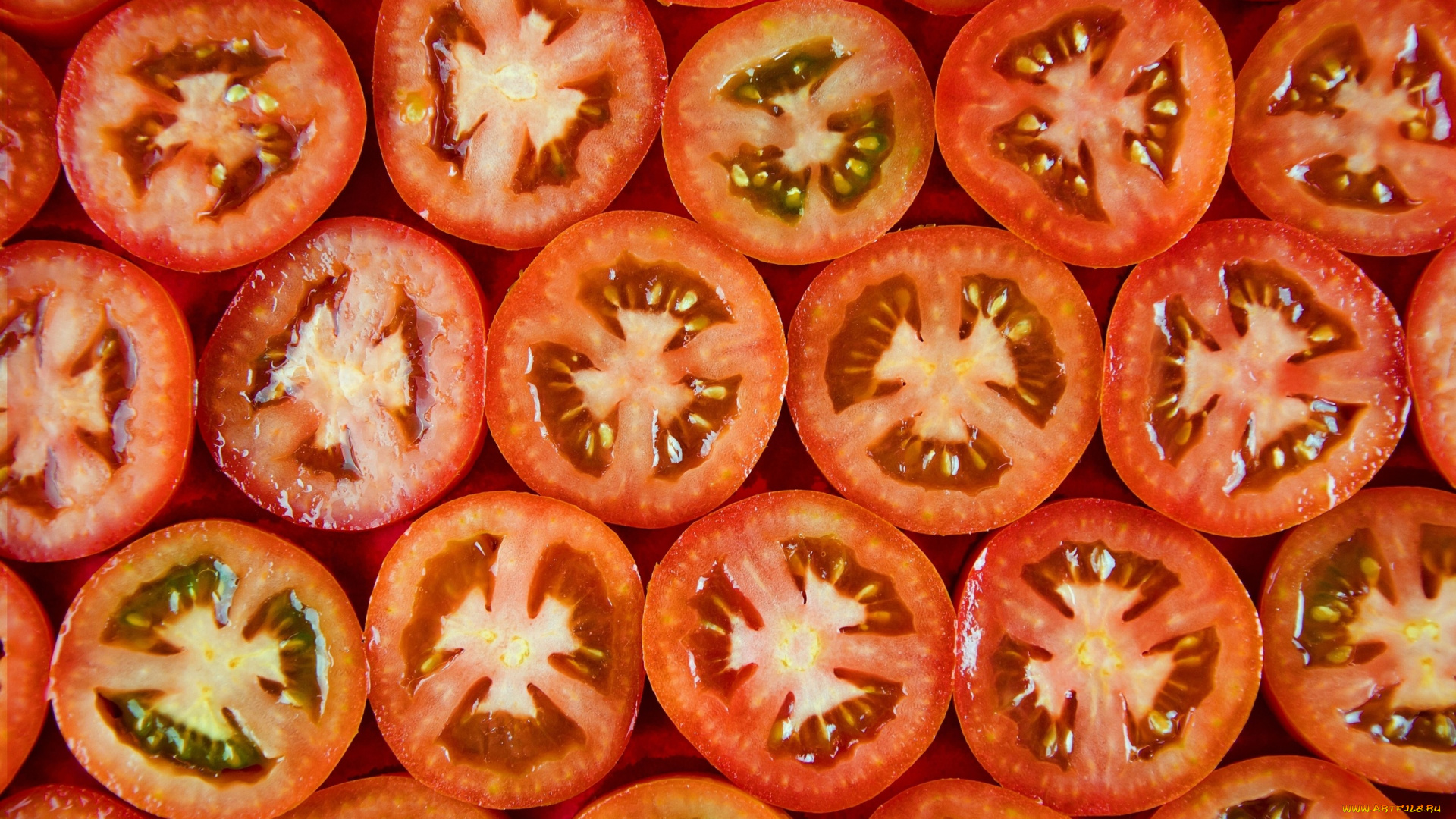 еда, помидоры, нарезанные, томаты