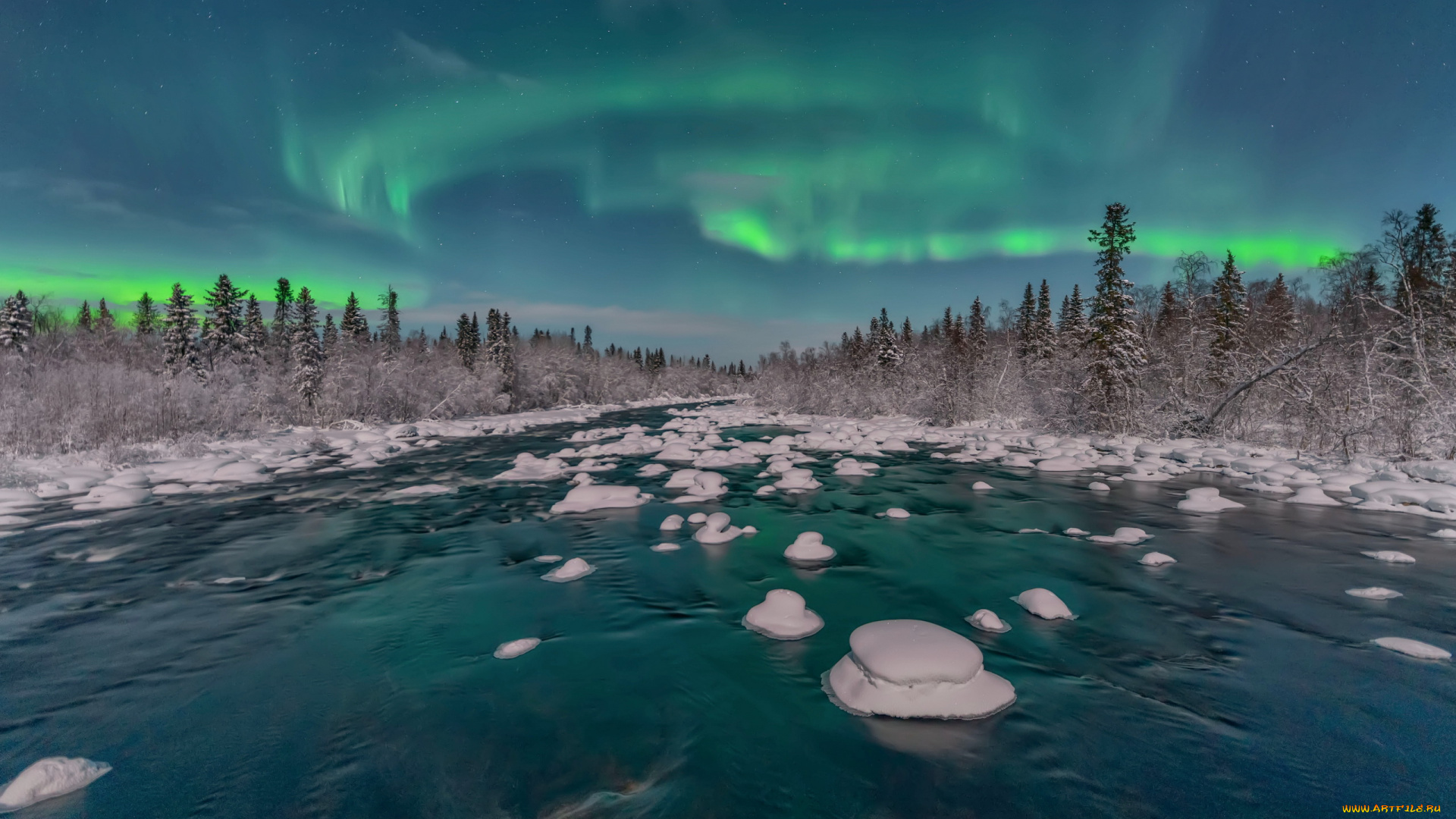 kola, penninsula, природа, северное, сияние, kola, penninsula