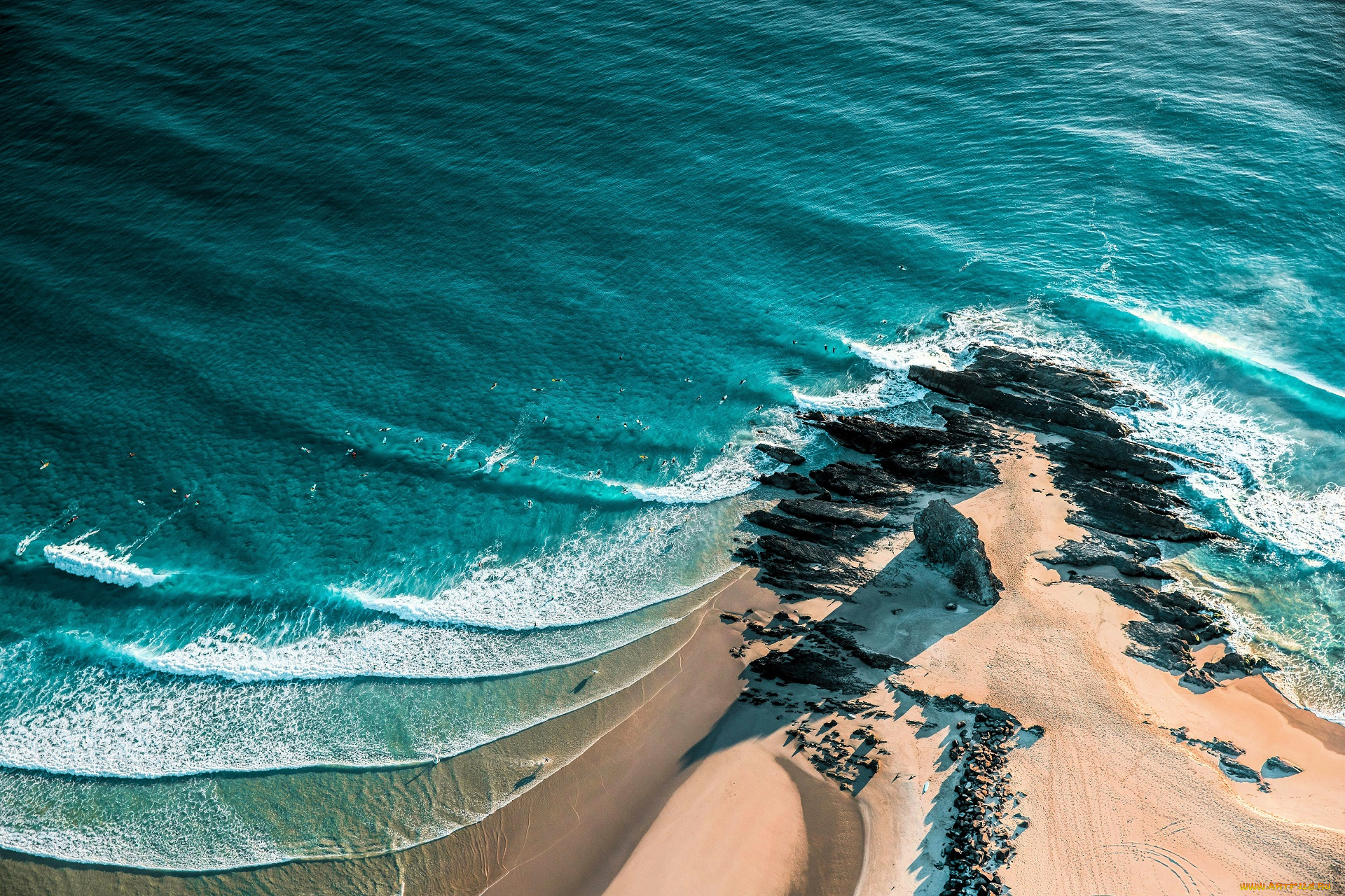 природа, побережье, море, волны, берег, пляж, камни