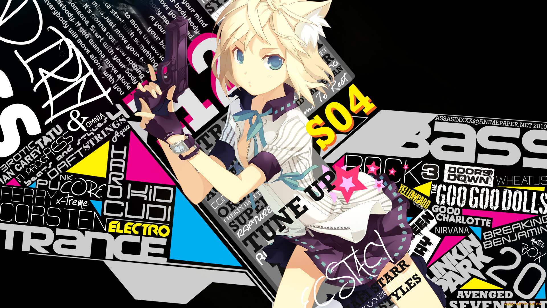 аниме, weapon, blood, technology