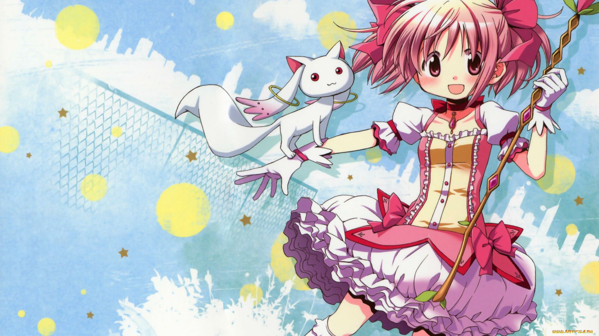 аниме, mahou, shoujo, madoka, magika, magica, kaname