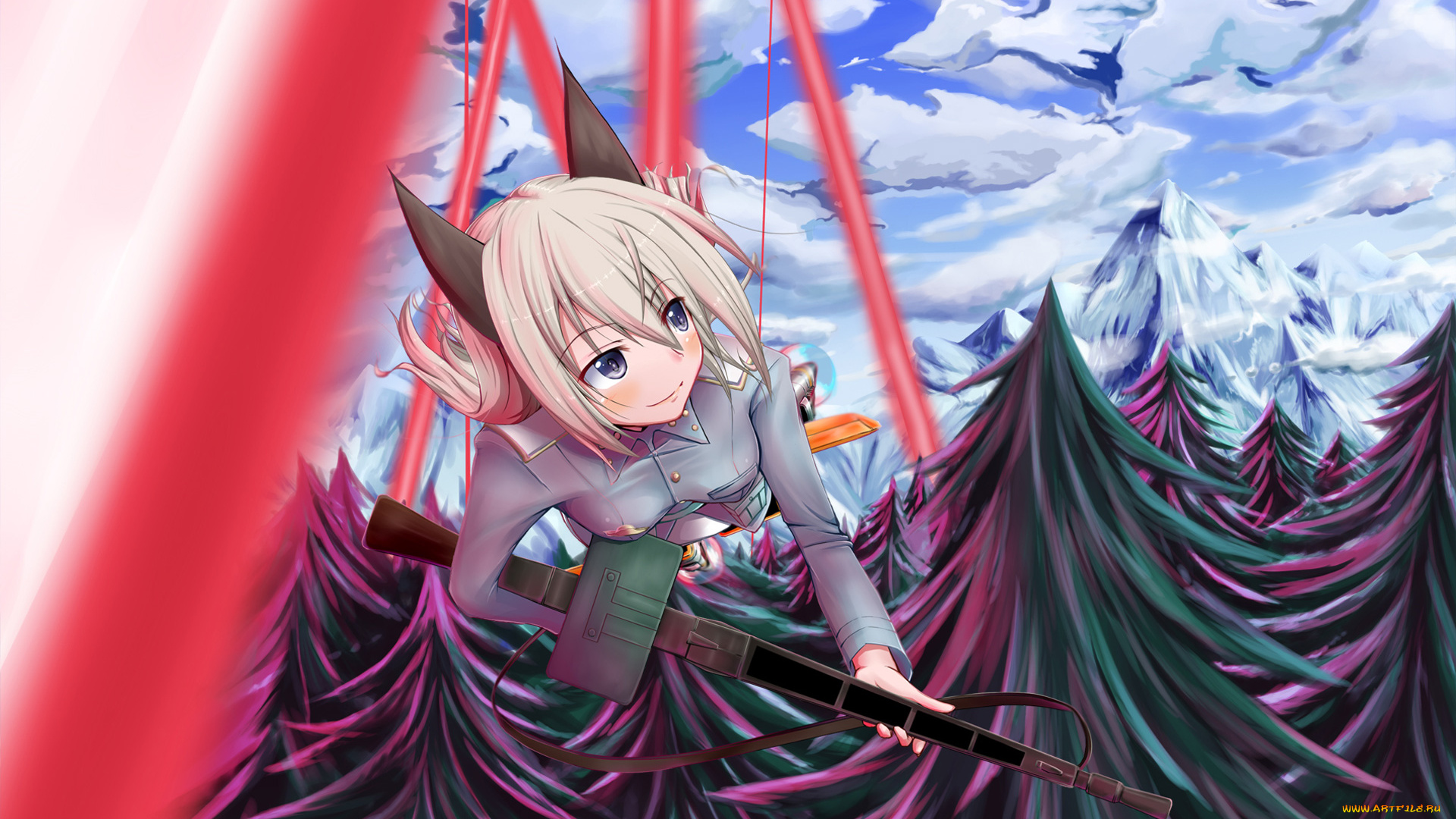 аниме, strike, witches