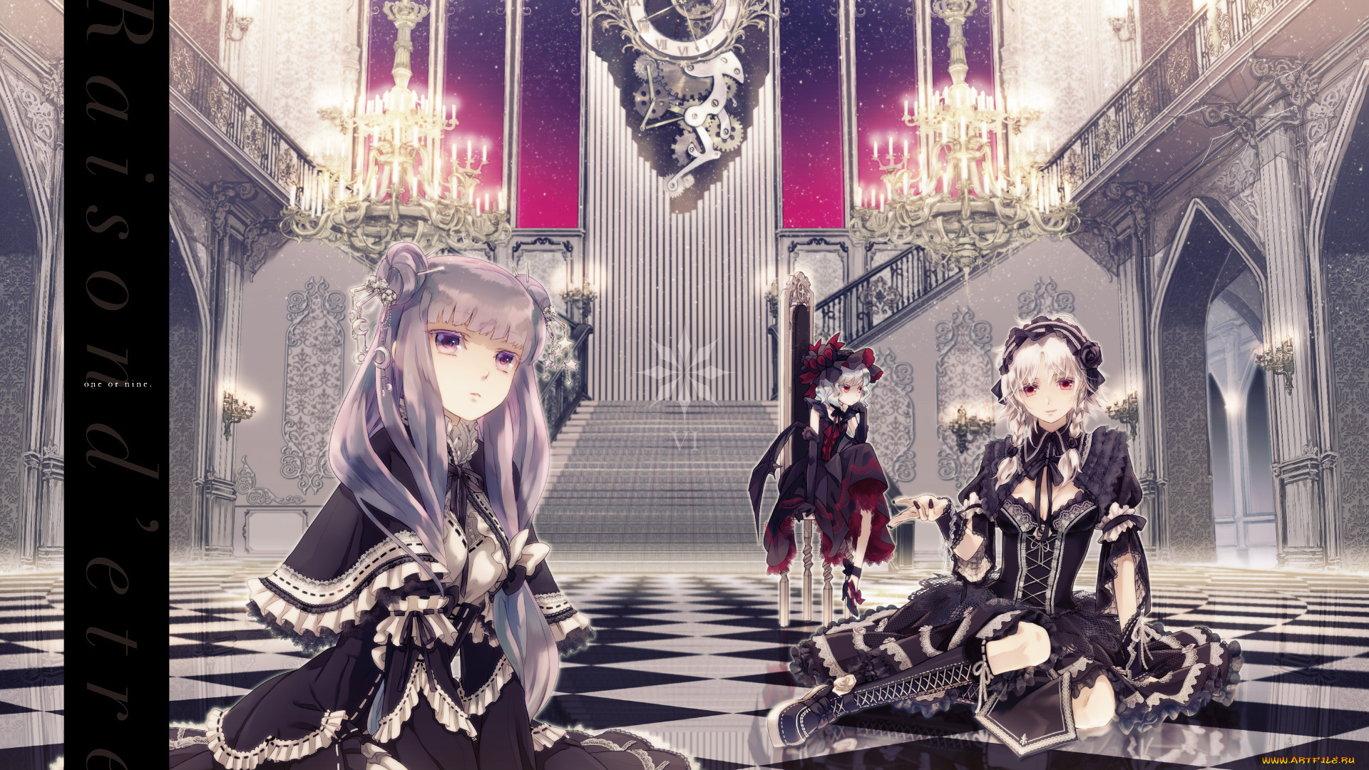 аниме, touhou, patchouli, knowledge, izayoi, sakuya, remilia, scarlet