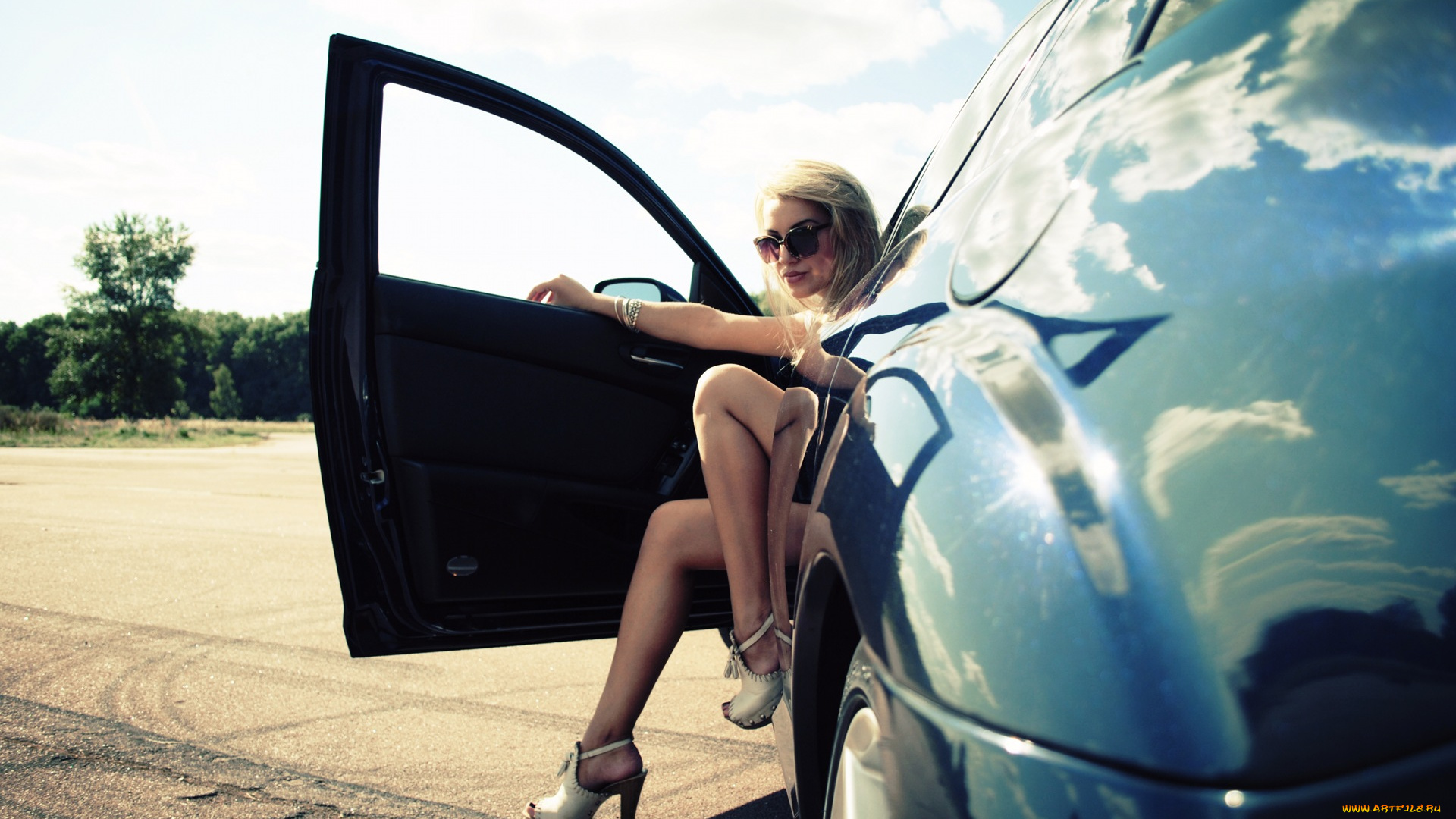 автомобили, авто, девушками