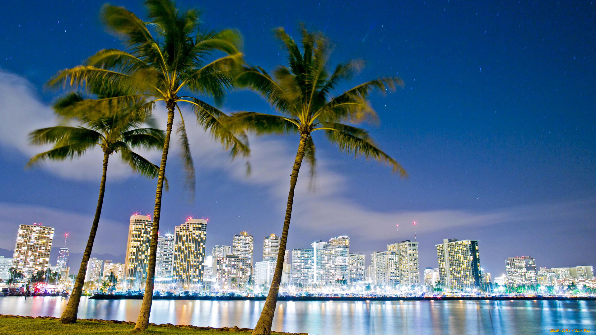 ala, moana, beach, park, honolulu, oahu, hawaii, города, гонолулу, гавайи