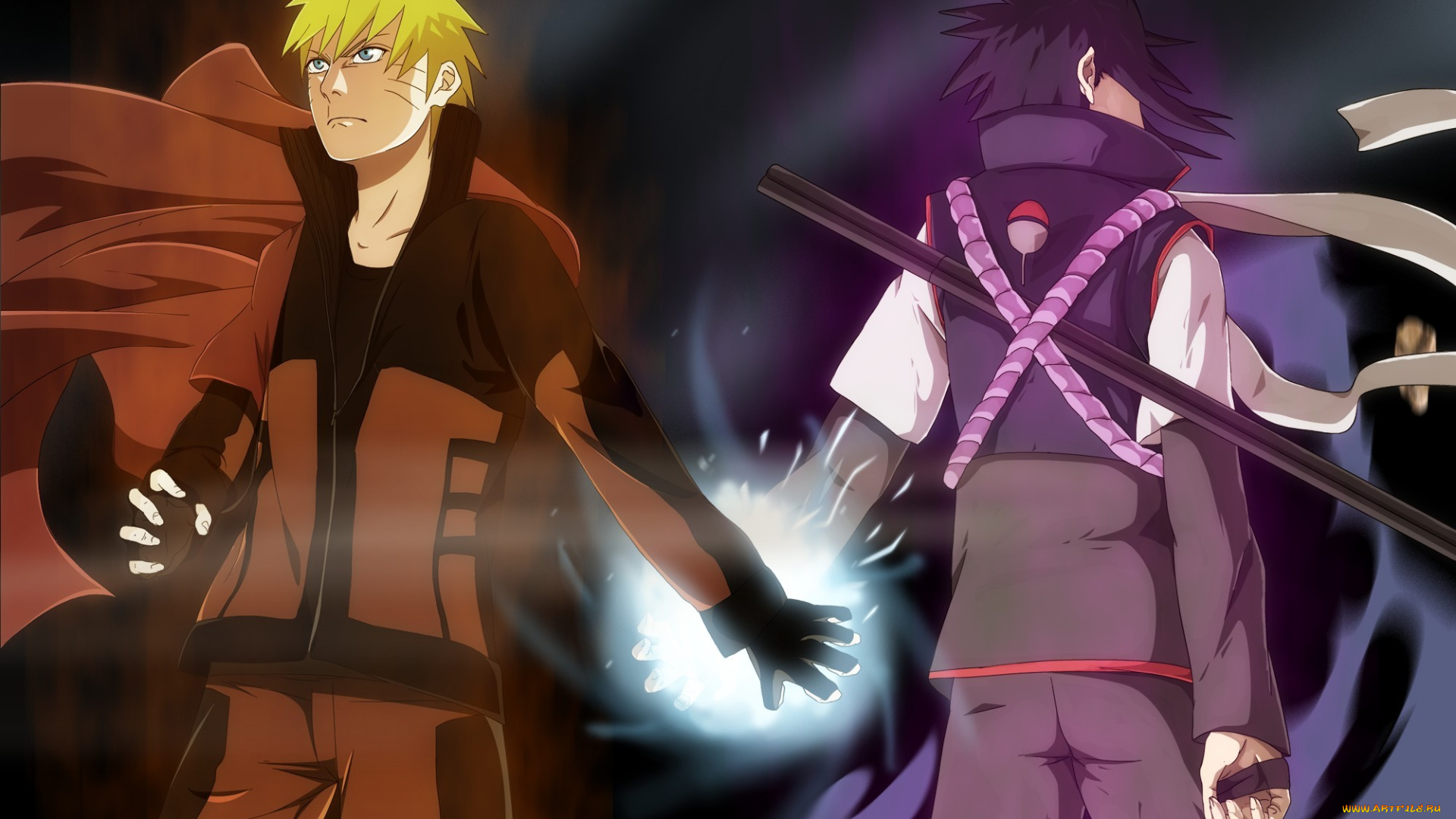 аниме, naruto, uchiha, sasuke, uzumaki, by, arielitachi, shippuden, katana