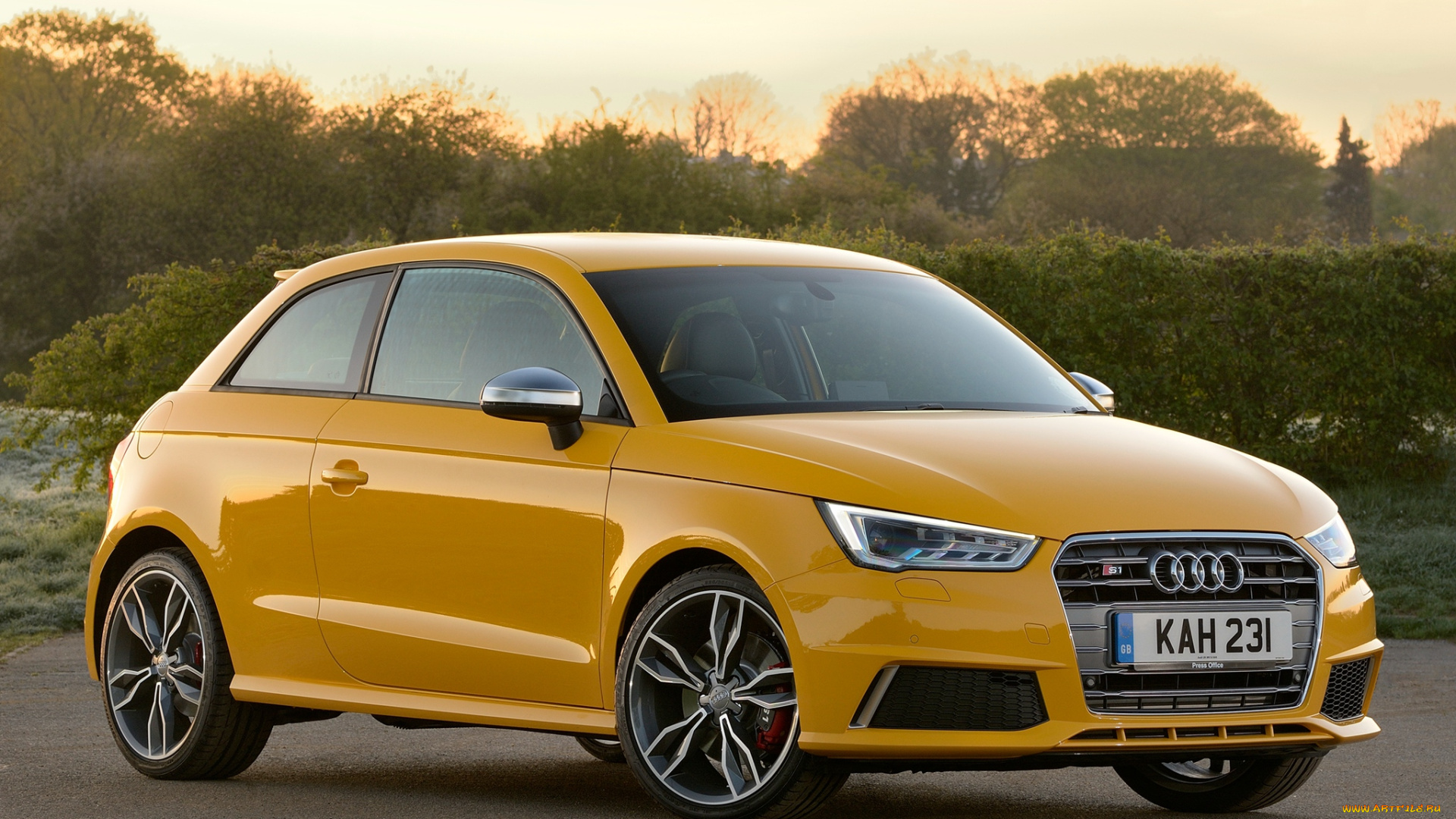 автомобили, audi, uk-spec, s1, желтый, 2014