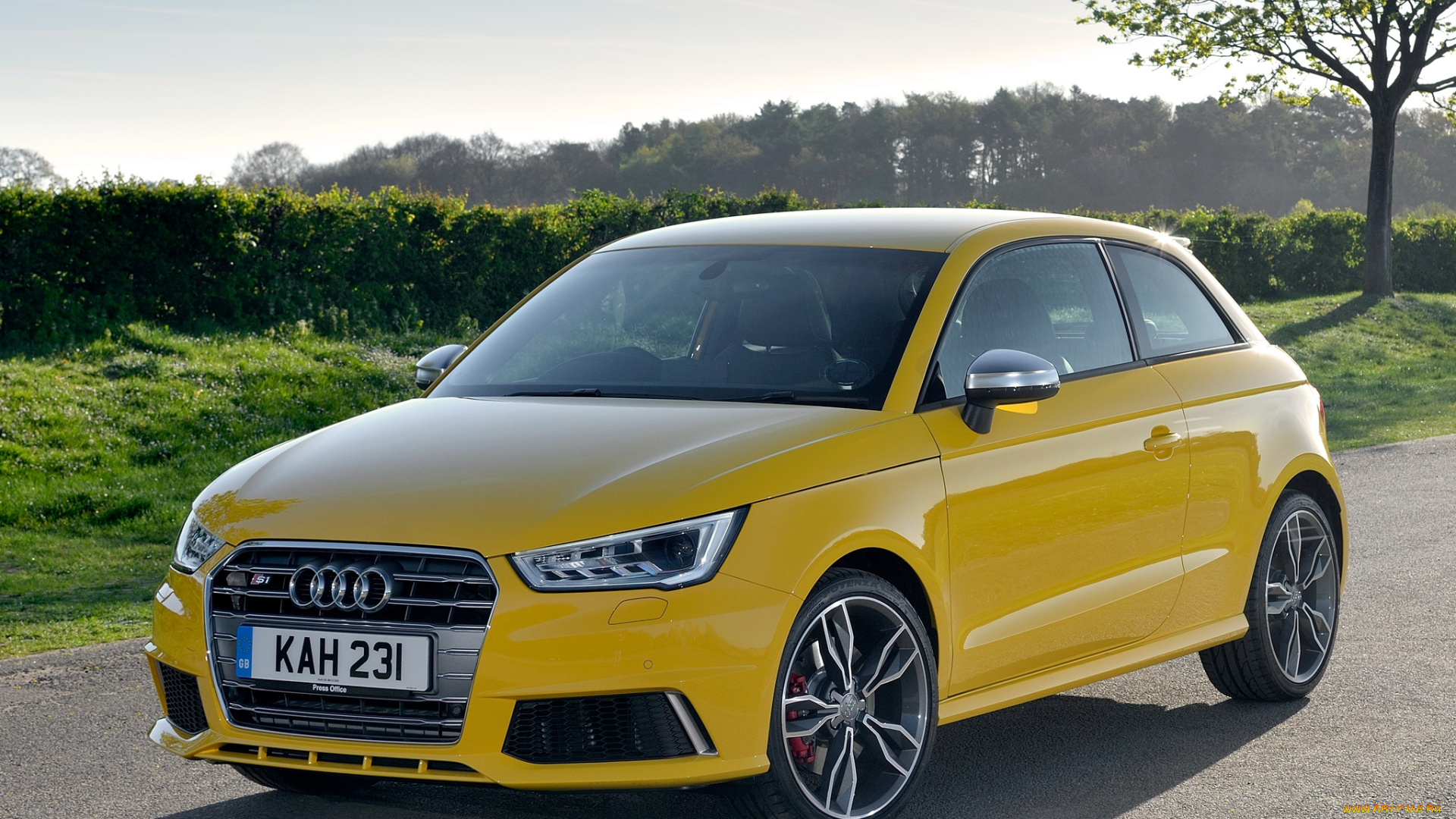 автомобили, audi, желтый, 2014, uk-spec, s1