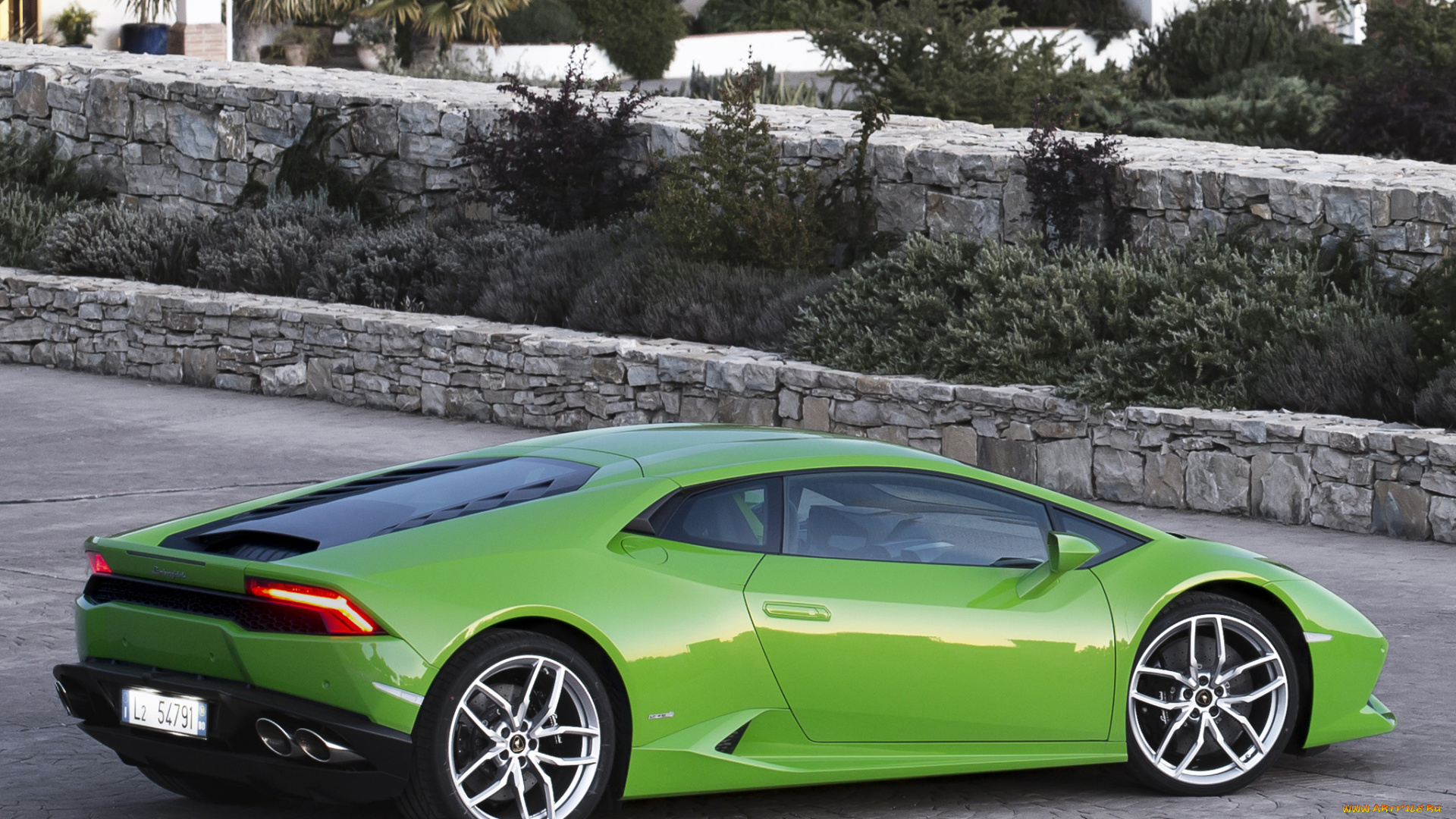 автомобили, lamborghini, 2014г, lb724, lp, 610-4, зеленый, huracаn