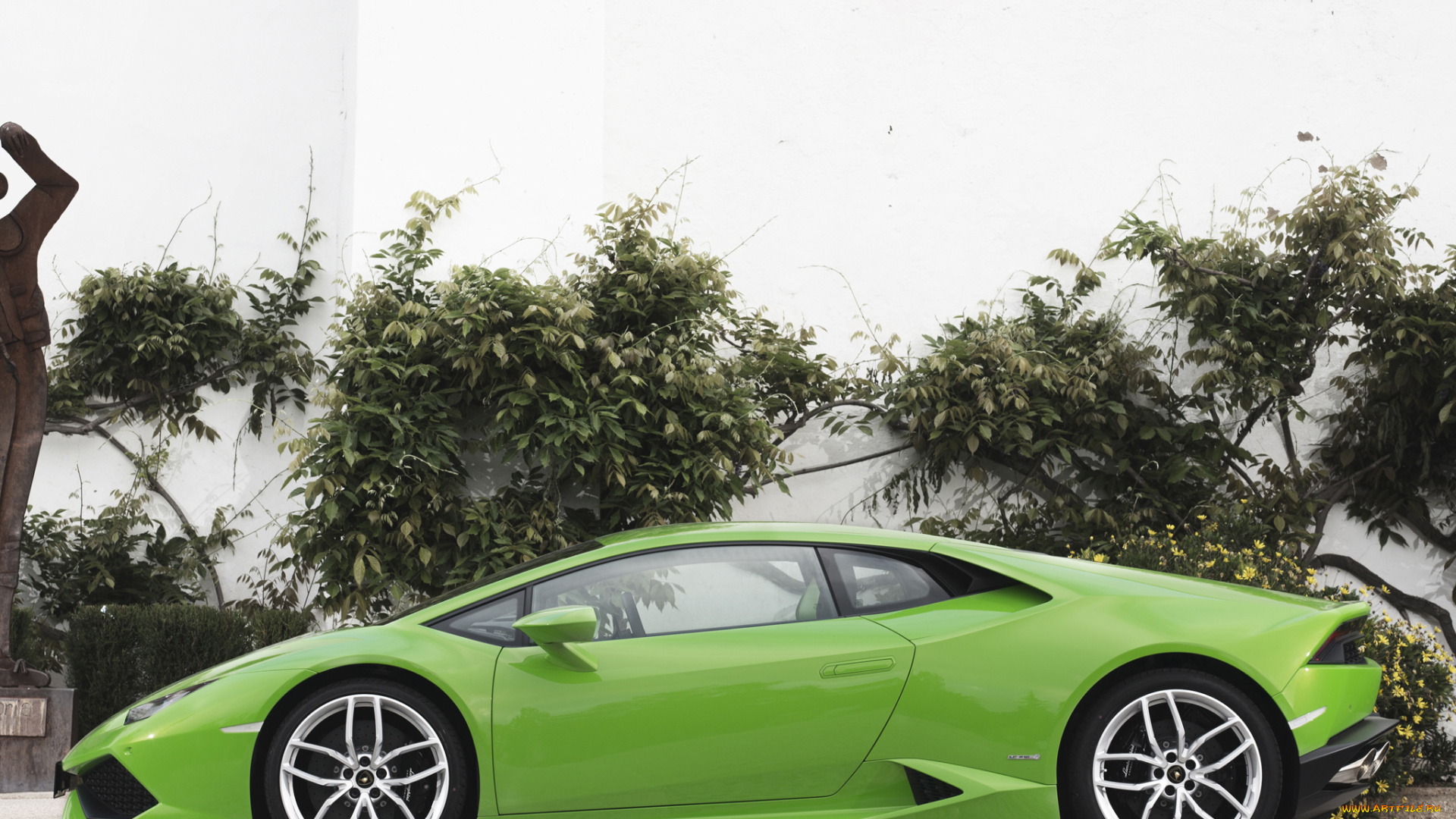 автомобили, lamborghini, зеленый, 2014г, lb724, huracаn, lp, 610-4