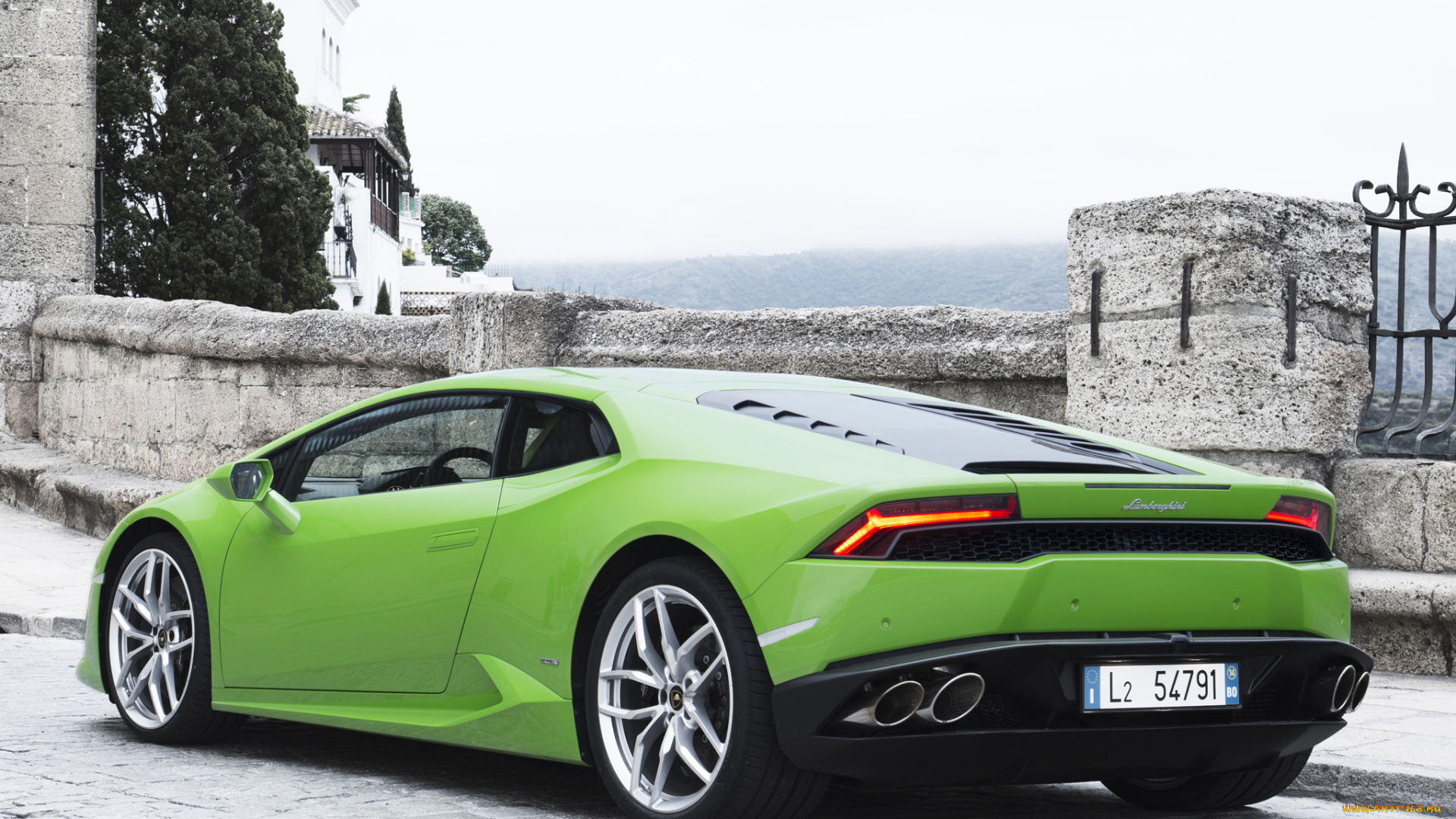 автомобили, lamborghini, зеленый, huracаn, lb724, lp, 610-4, 2014г