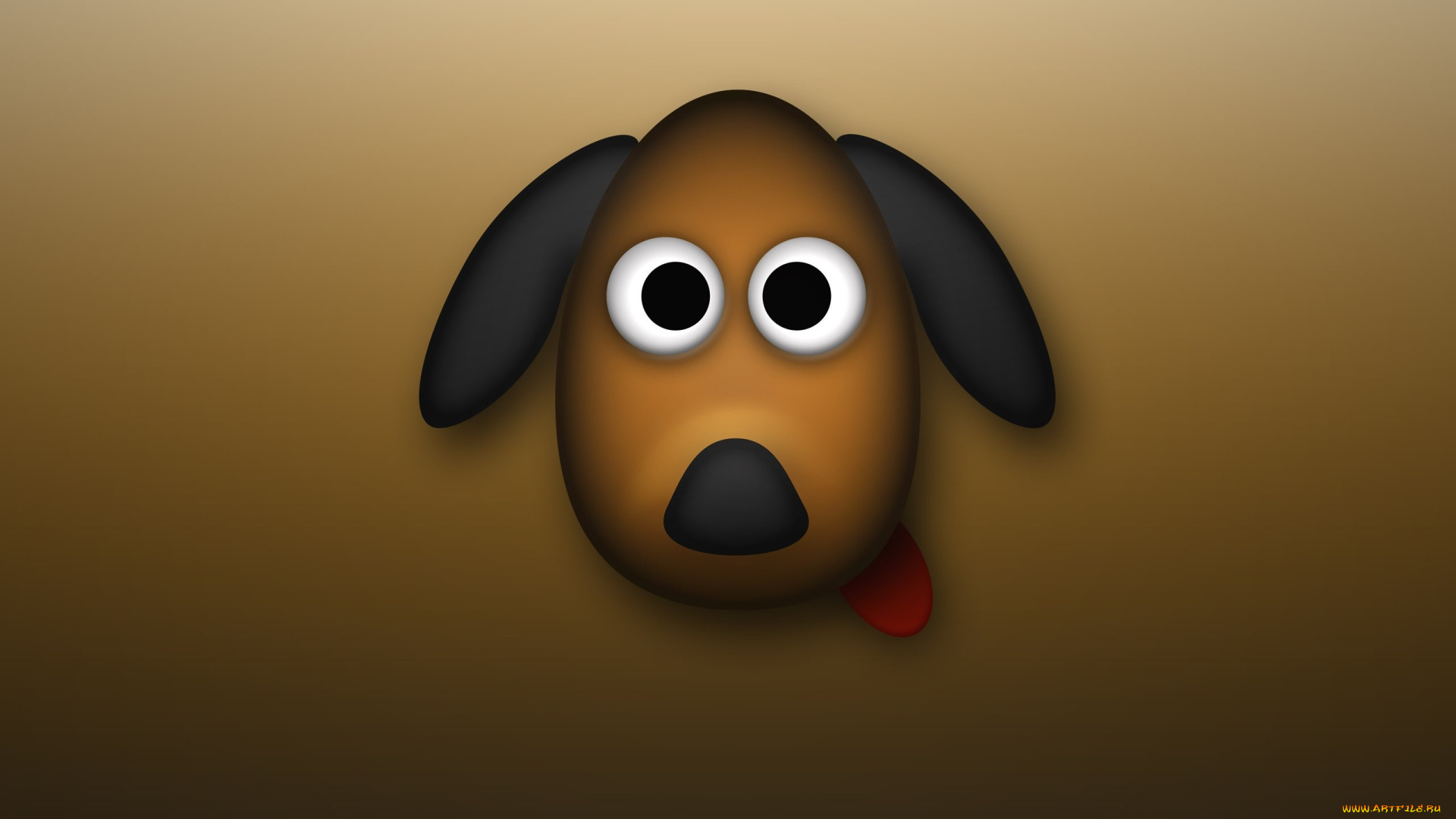 рисованные, минимализм, собачка