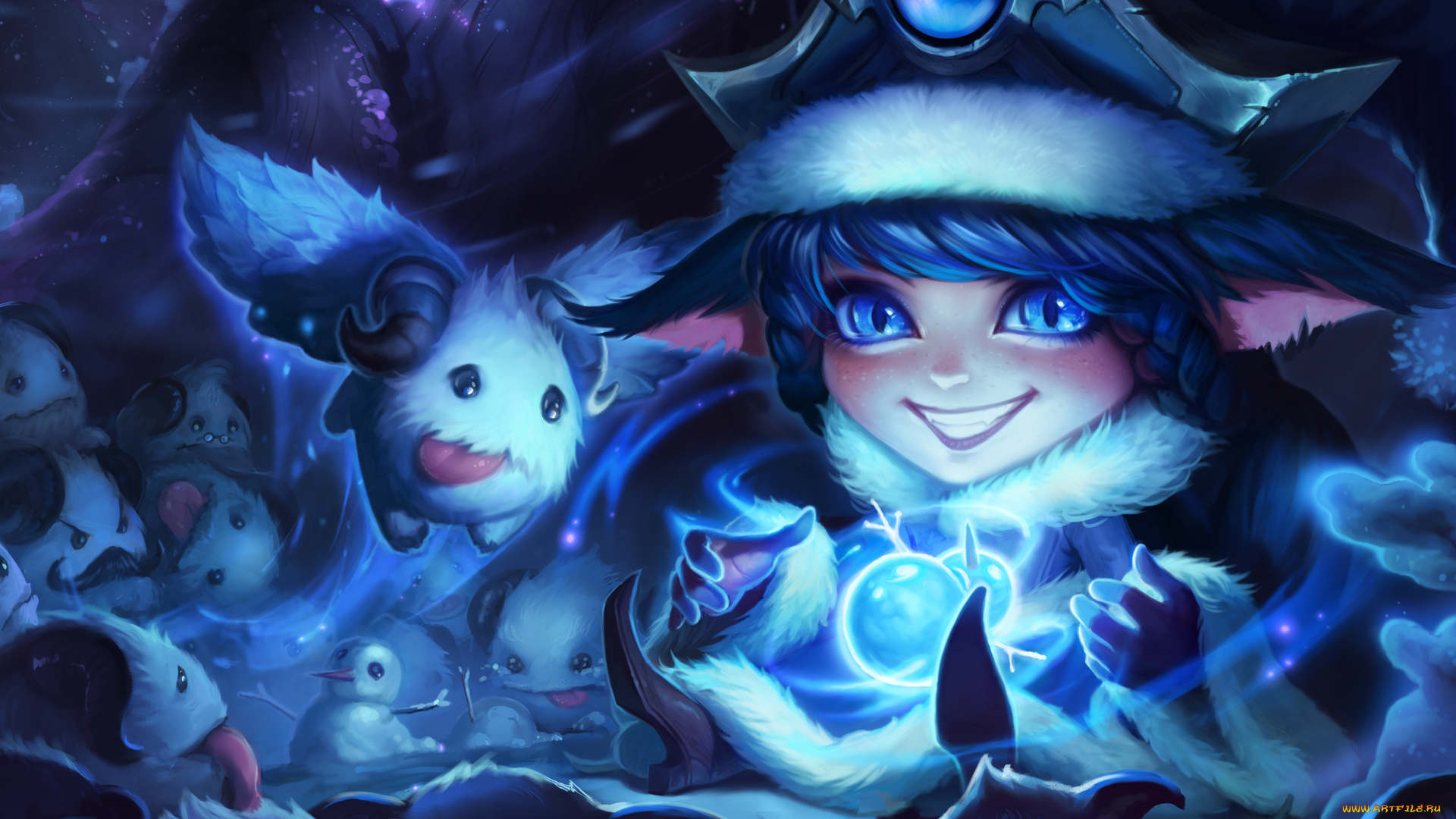 видео, игры, league, of, legends, wonder, winter, snowdown, lulu, league, of, legends, lol
