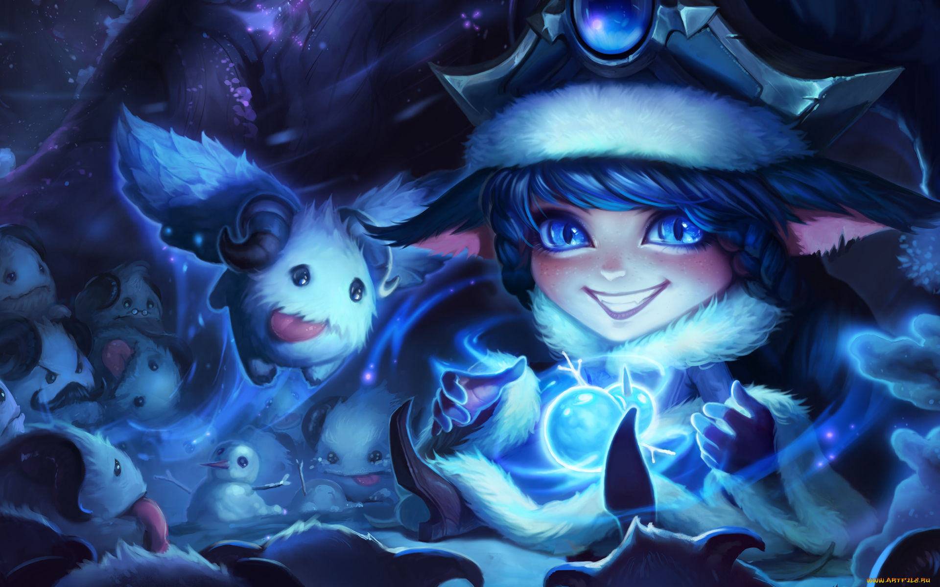 видео, игры, league, of, legends, wonder, winter, snowdown, lulu, league, of, legends, lol