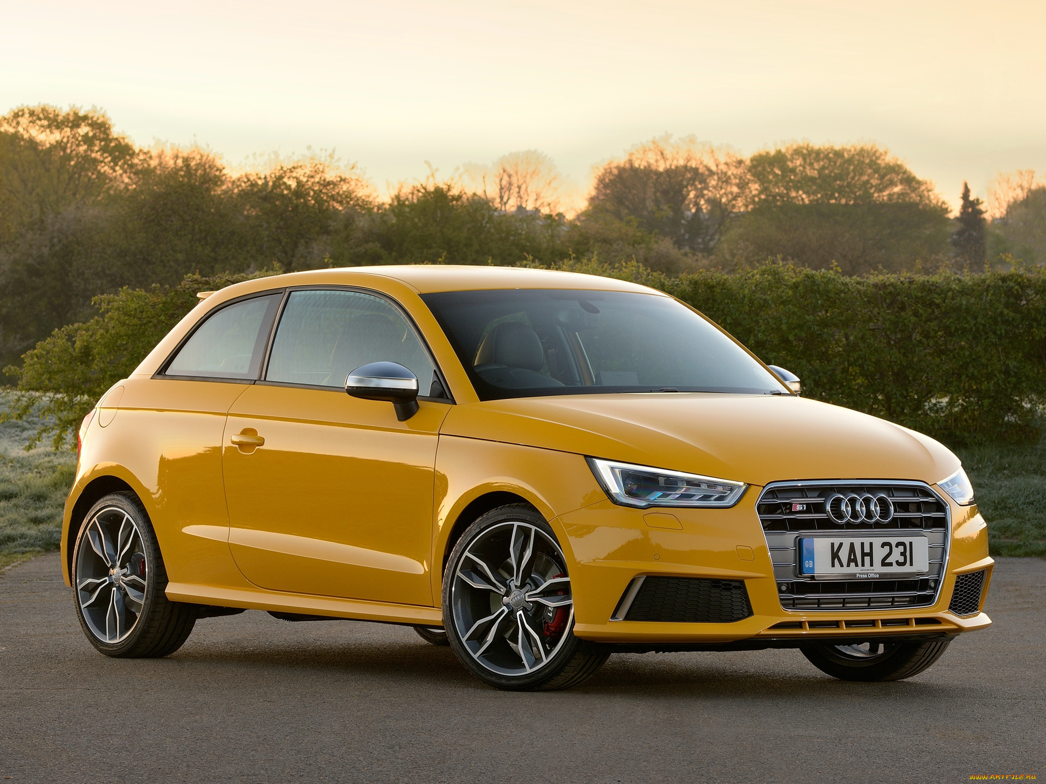 автомобили, audi, uk-spec, s1, желтый, 2014