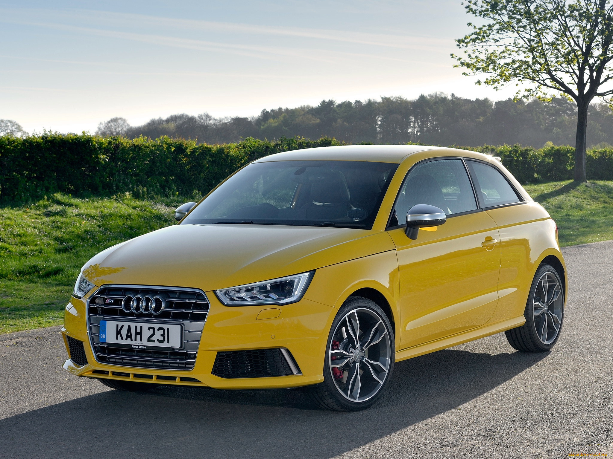 автомобили, audi, желтый, 2014, uk-spec, s1