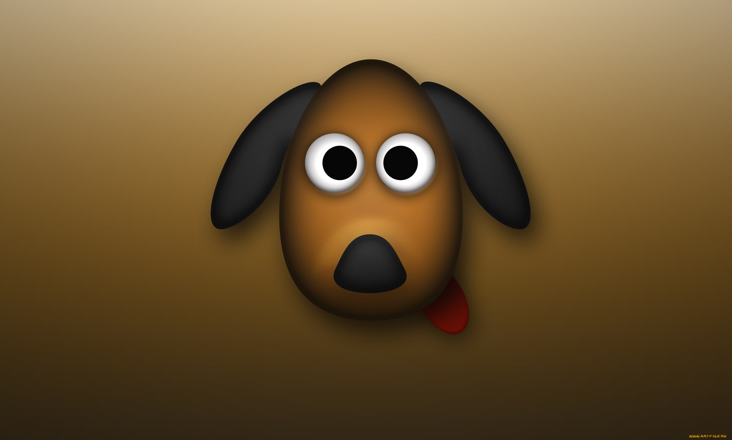 рисованные, минимализм, собачка