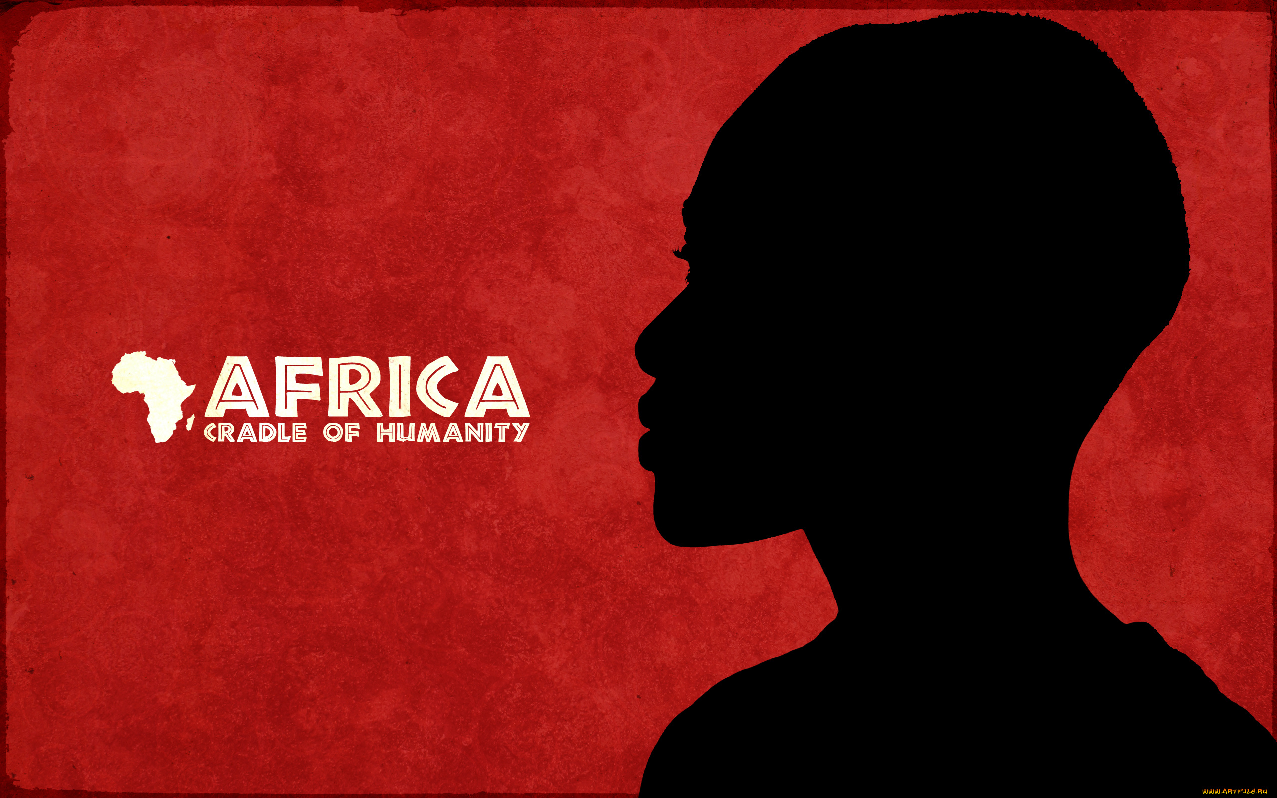 рисованные, минимализм, африканец