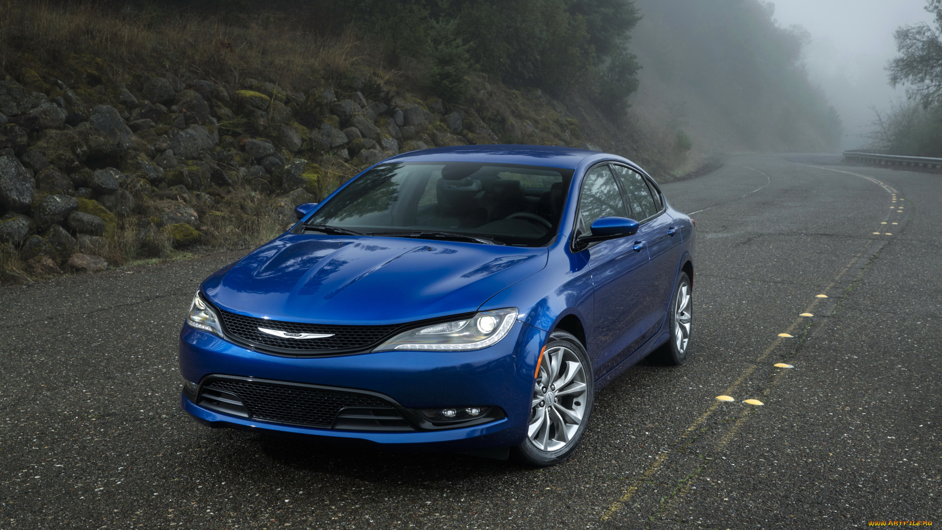 2015, chrysler, 200, s, автомобили, chrysler, голубой, металлик, дорога