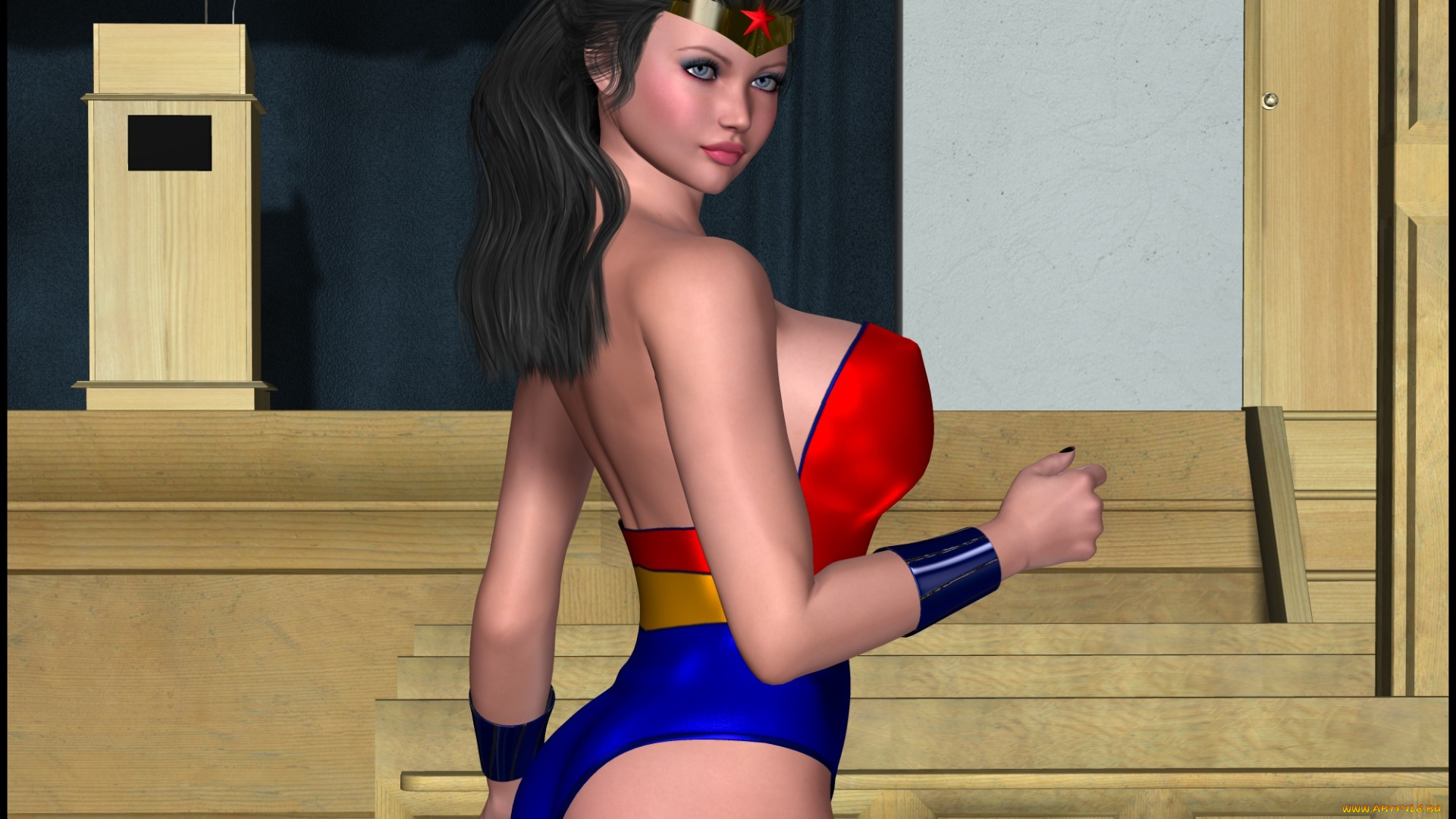 lordsnot, 3д, графика, фантазия, , fantasy, девушка, взгляд, фон, супермен