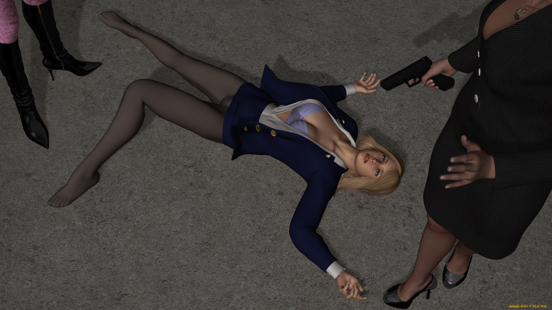 she, wolf, ii, 3д, графика, фантазия, , fantasy, оружие, фон, девушки, взгляд