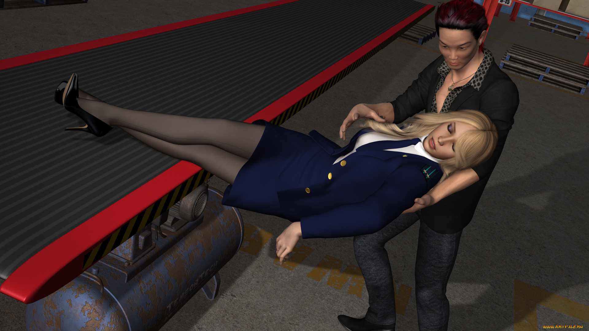 she, wolf, ii, 3д, графика, люди, , people, поклонская, наталья, мужчина, фон, взгляд, девушка