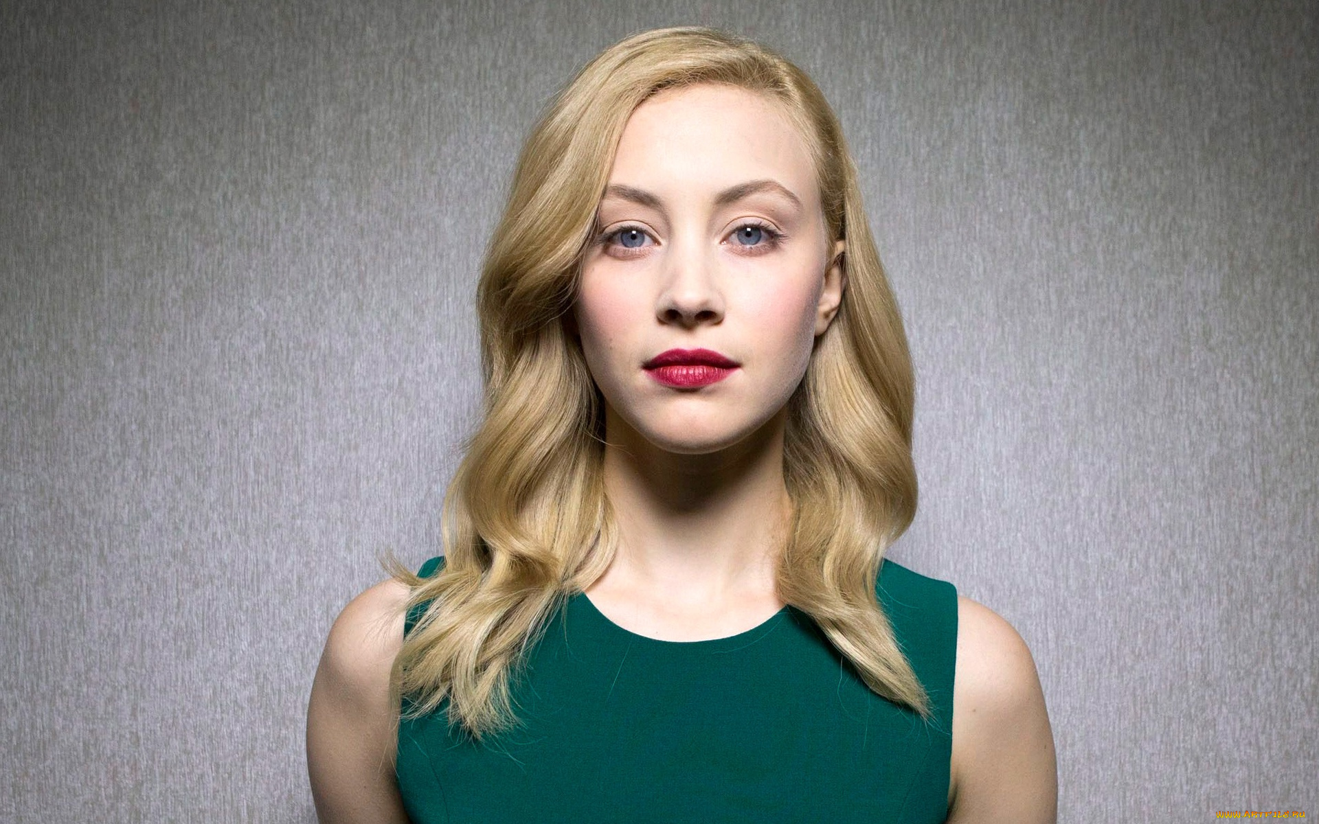 девушки, sarah, gadon, сара, гэдон, блондинка, актриса, взгляд, серый, фон