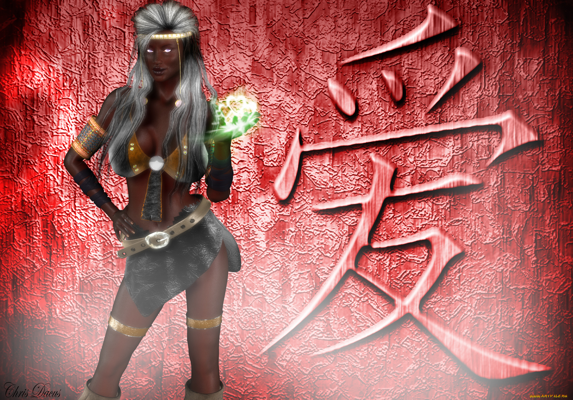 3д, графика, фантазия, , fantasy, девушка, взгляд, фон, магия, ероглифы