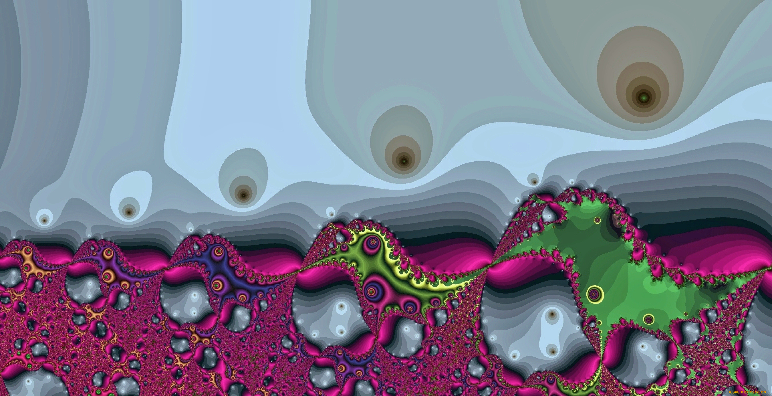 3д, графика, фракталы, , fractal, узор, фон, цвета