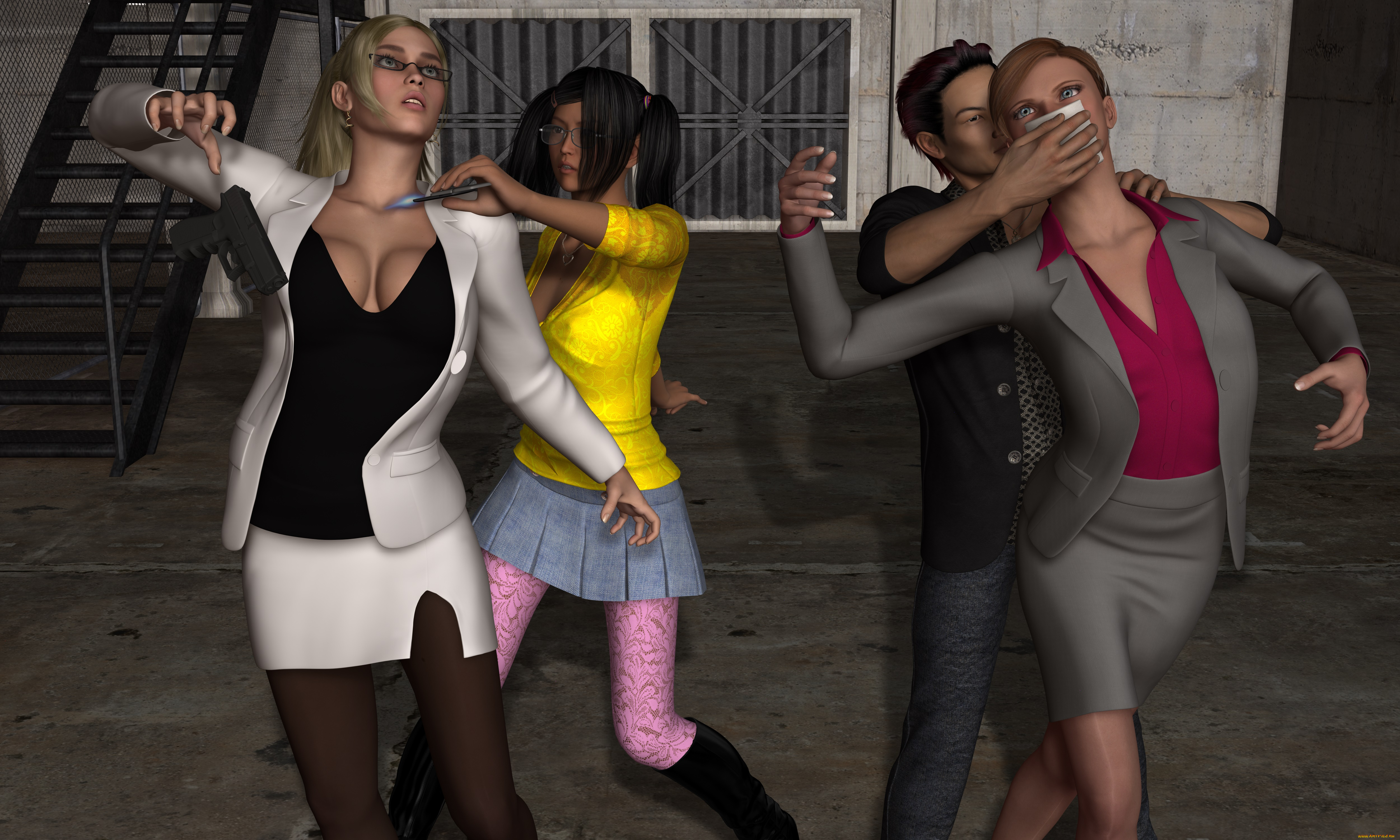 she, wolf, ii, 3д, графика, фантазия, , fantasy, парень, фон, взгляд, девушки