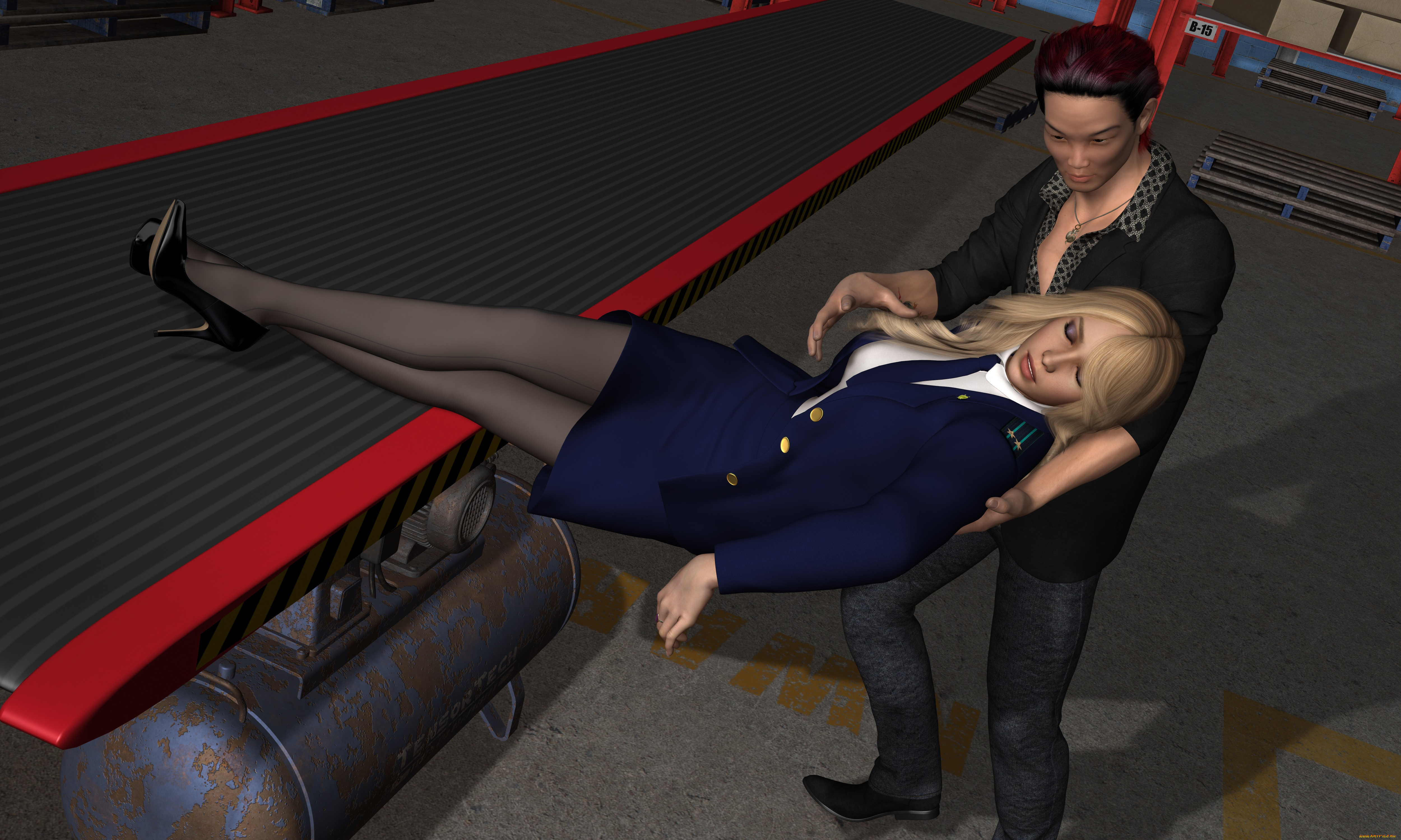 she, wolf, ii, 3д, графика, люди, , people, поклонская, наталья, мужчина, фон, взгляд, девушка