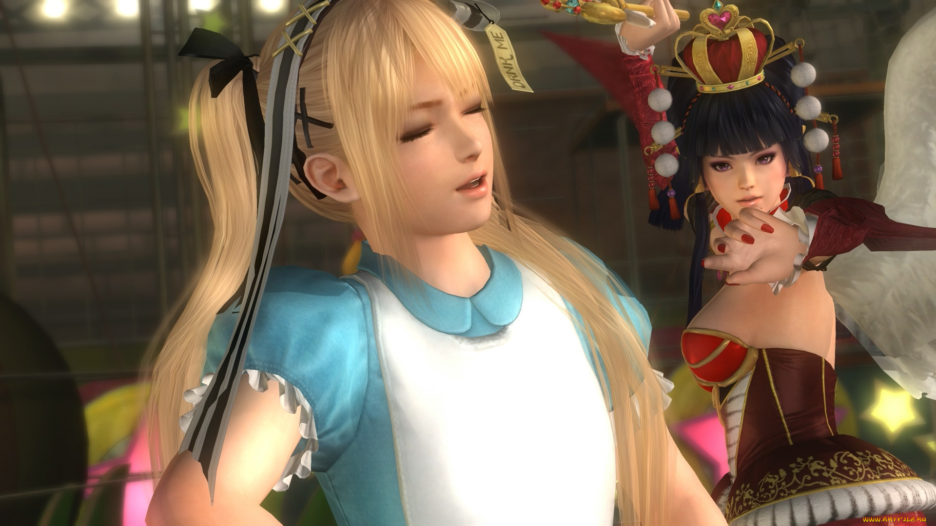 3д, графика, аниме, , anime, поза, ангел, фон, девушка, взгляд