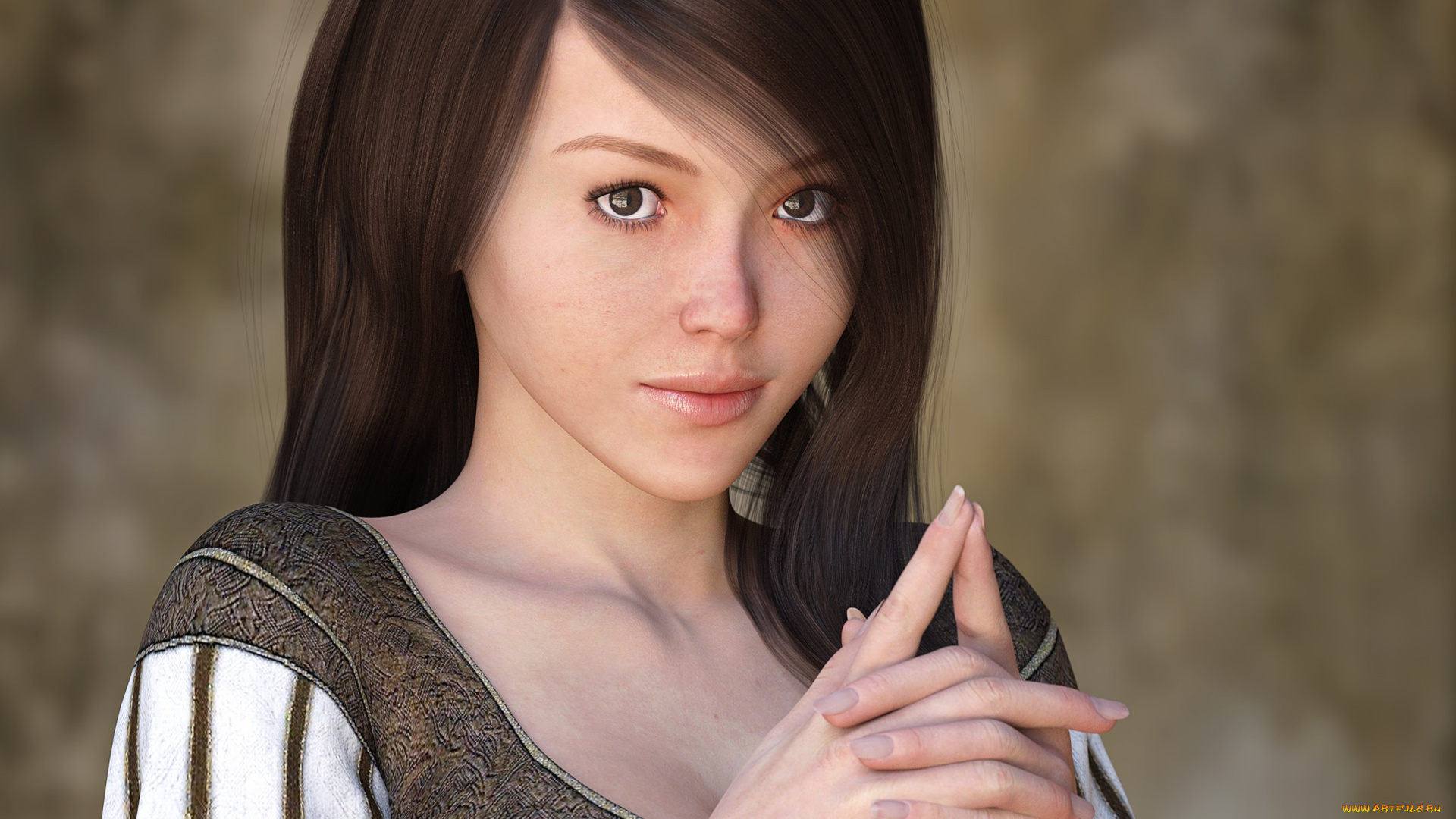 3д, графика, портрет, , portraits, девушка